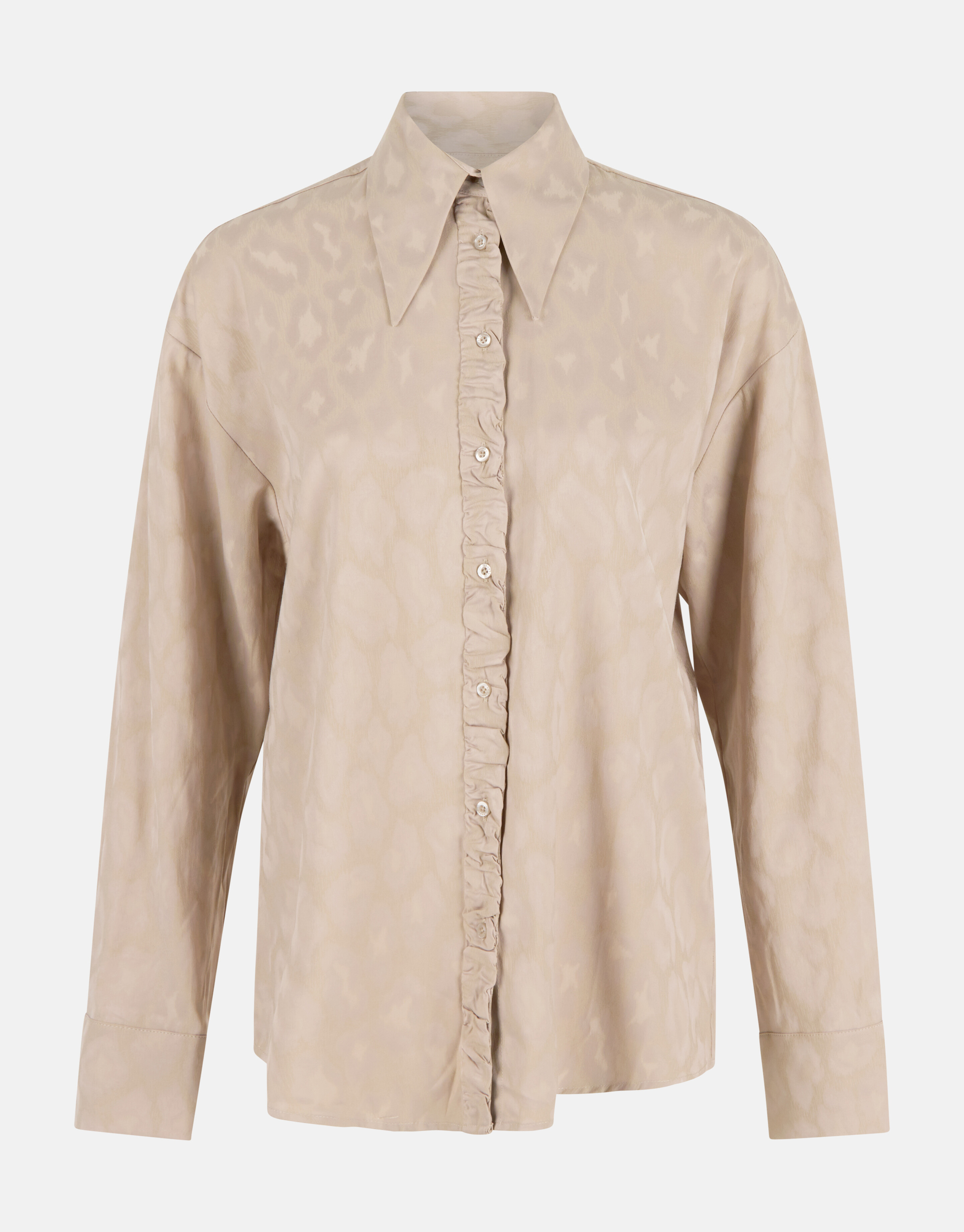 Satin-Tierbluse Sand SHOEBY WOMEN