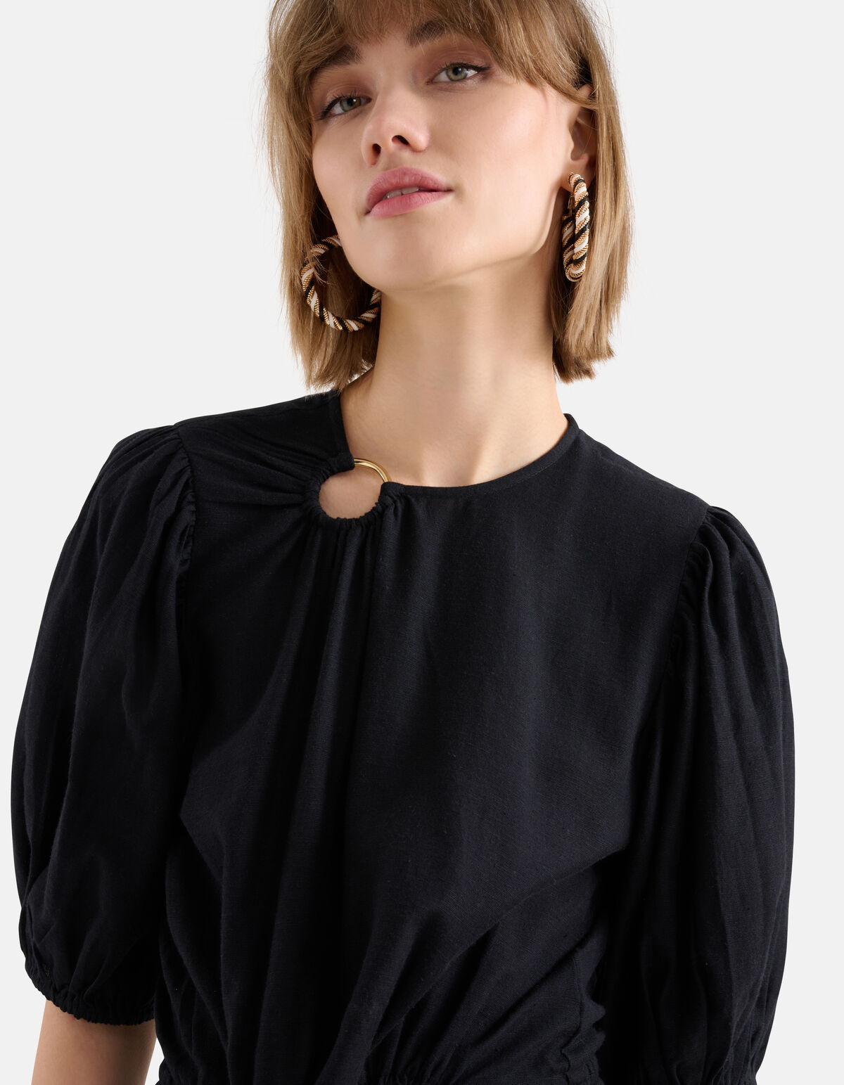 Detail Hoops Schwarz/Weiß SHOEBY ACCESSOIRES