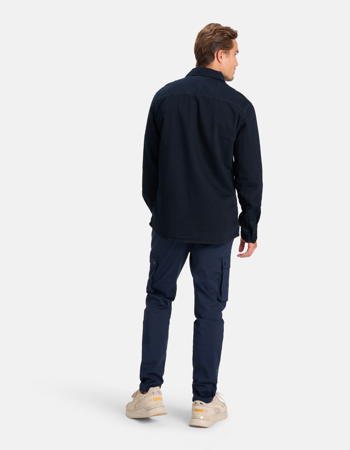 Denim Hemd Blau/Schwarz SHOEBY MEN