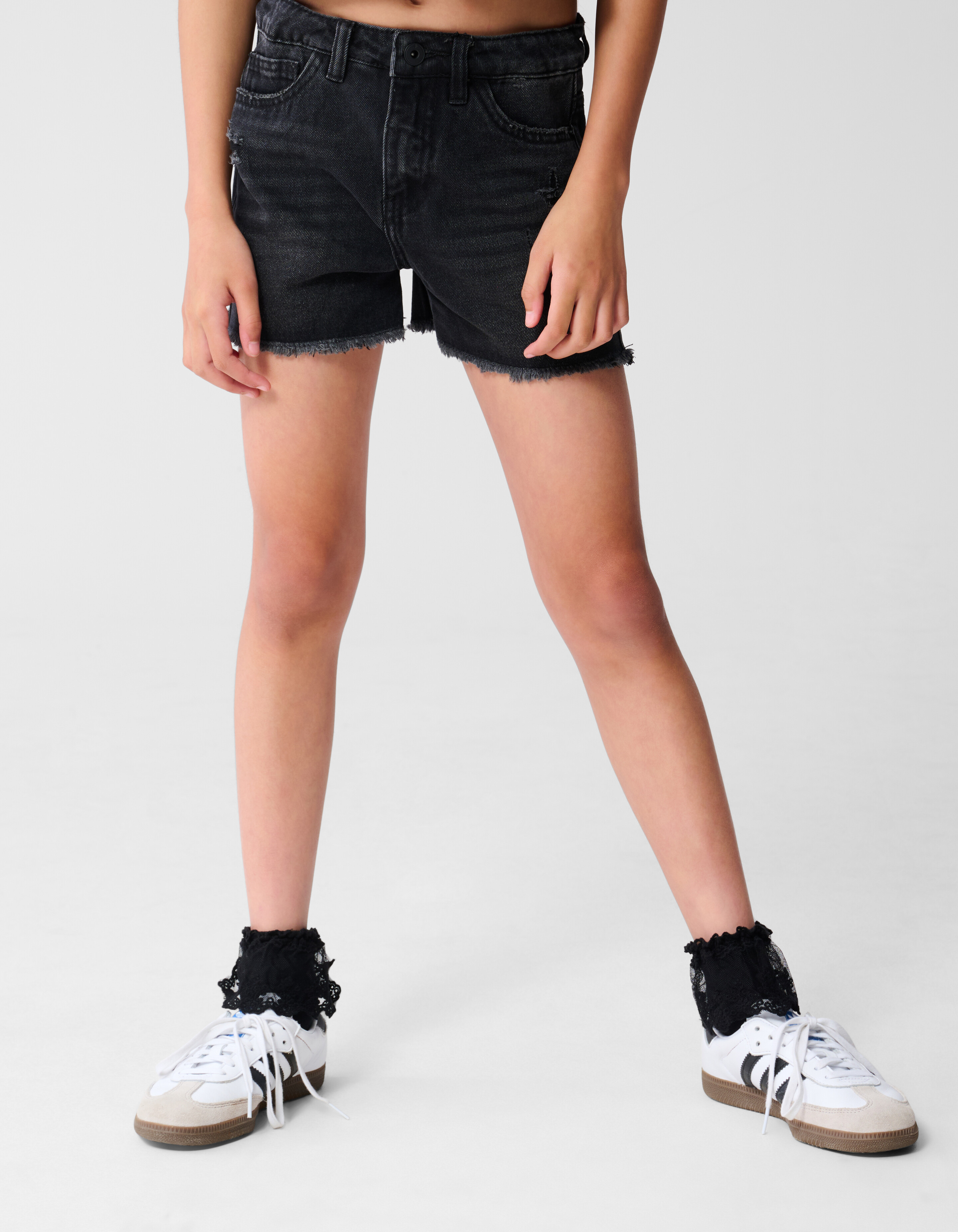 Destroy Denim Short Schwarz SHOEBY GIRLS