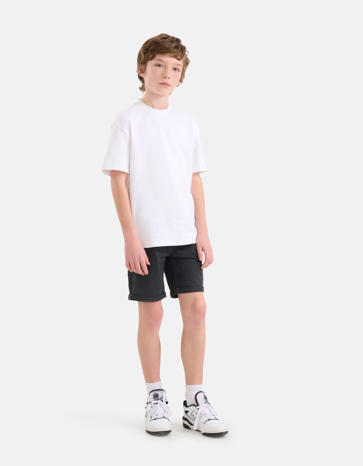 Casual Twill Short Dunkelgrau SHOEBY BOYS