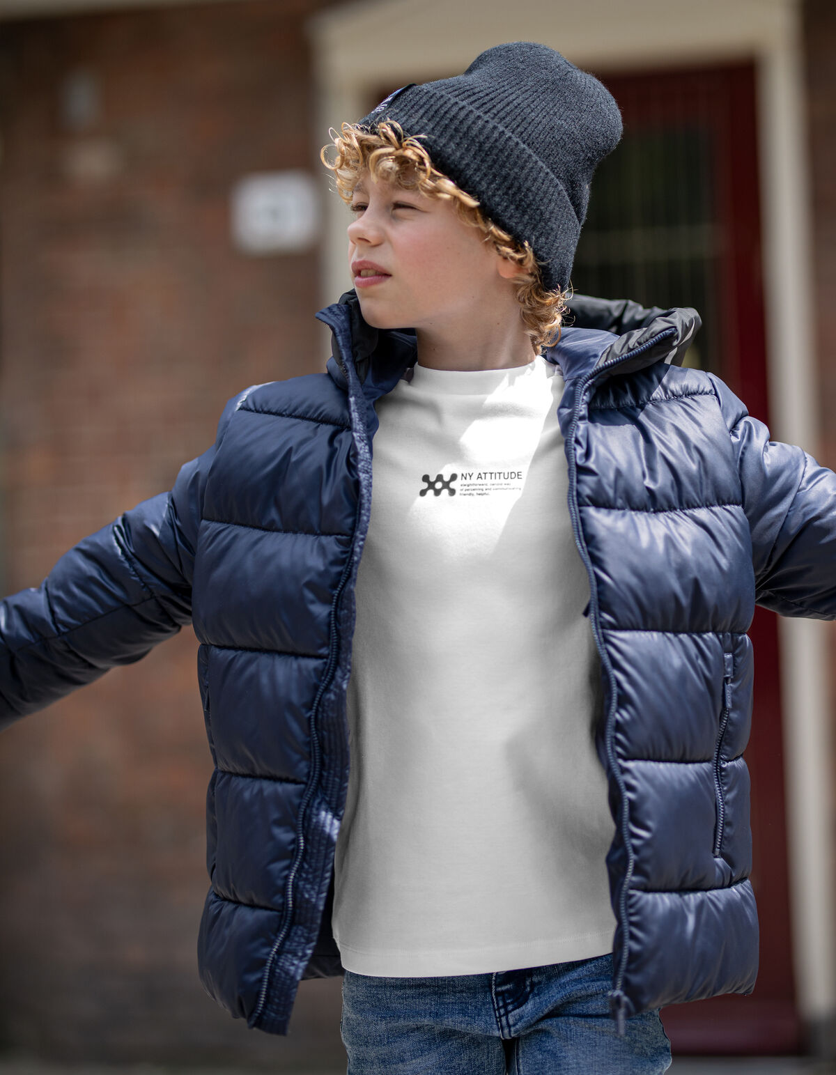 Grafik-Langarmshirt Weiß SHOEBY BOYS