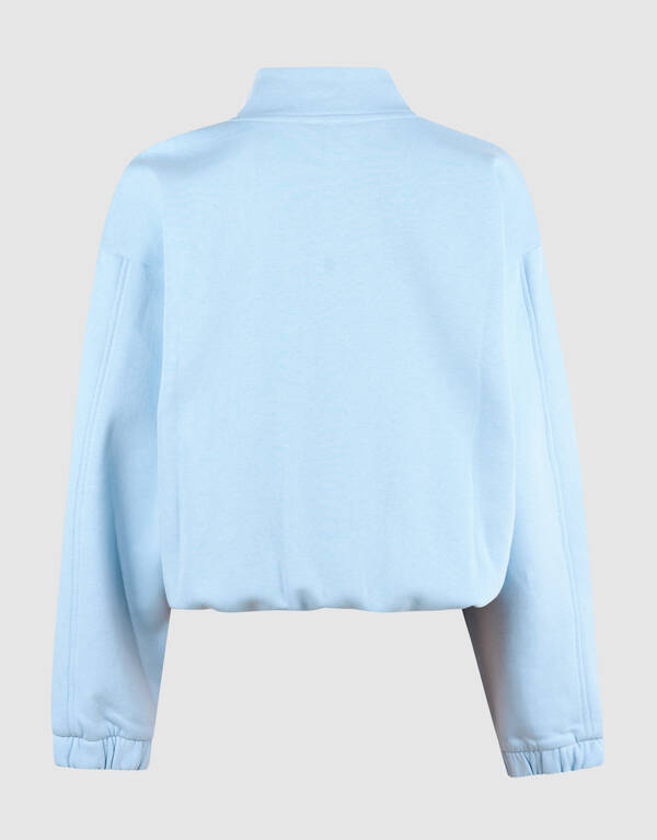 Funnel Neck Sweater Hellblau SHOEBY GIRLS