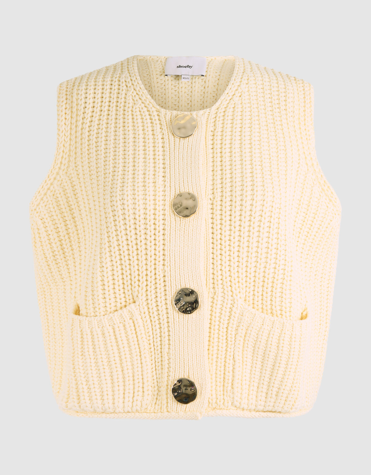 Gilet mit großem Knopf Off White SHOEBY WOMEN