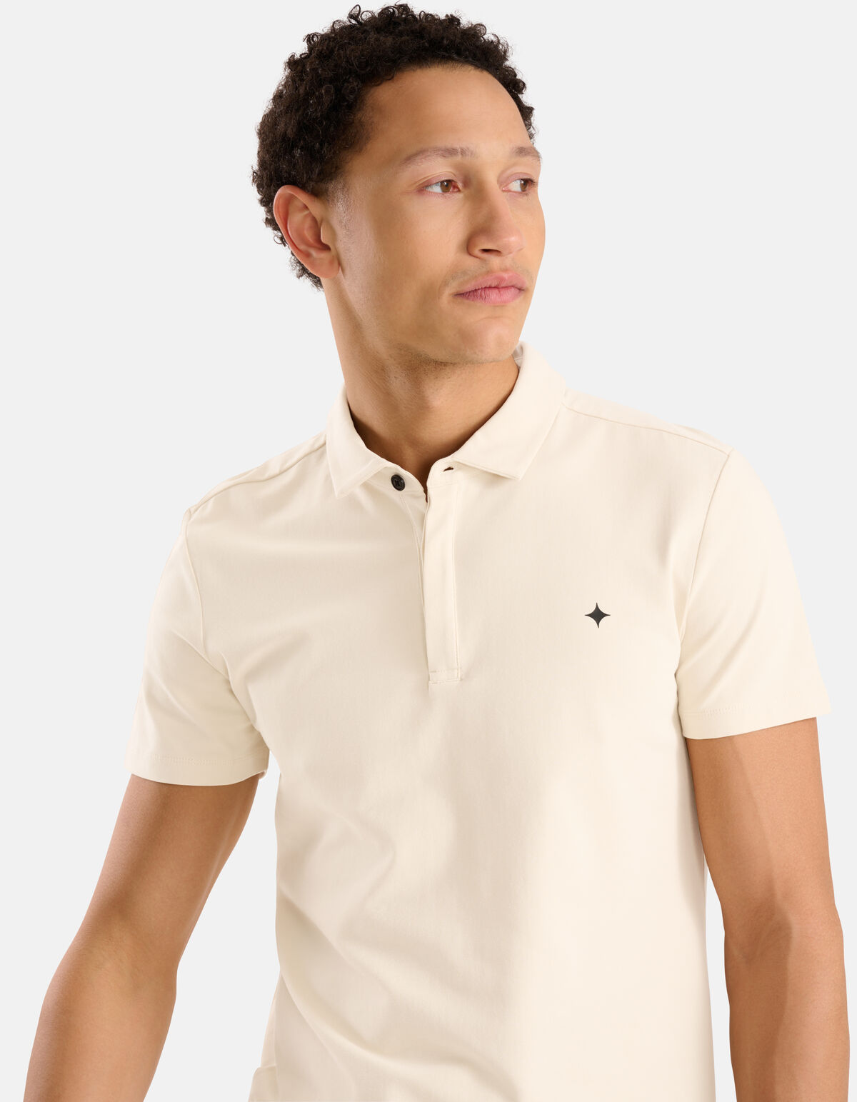 Jersey Polo Off White SHOEBY MEN