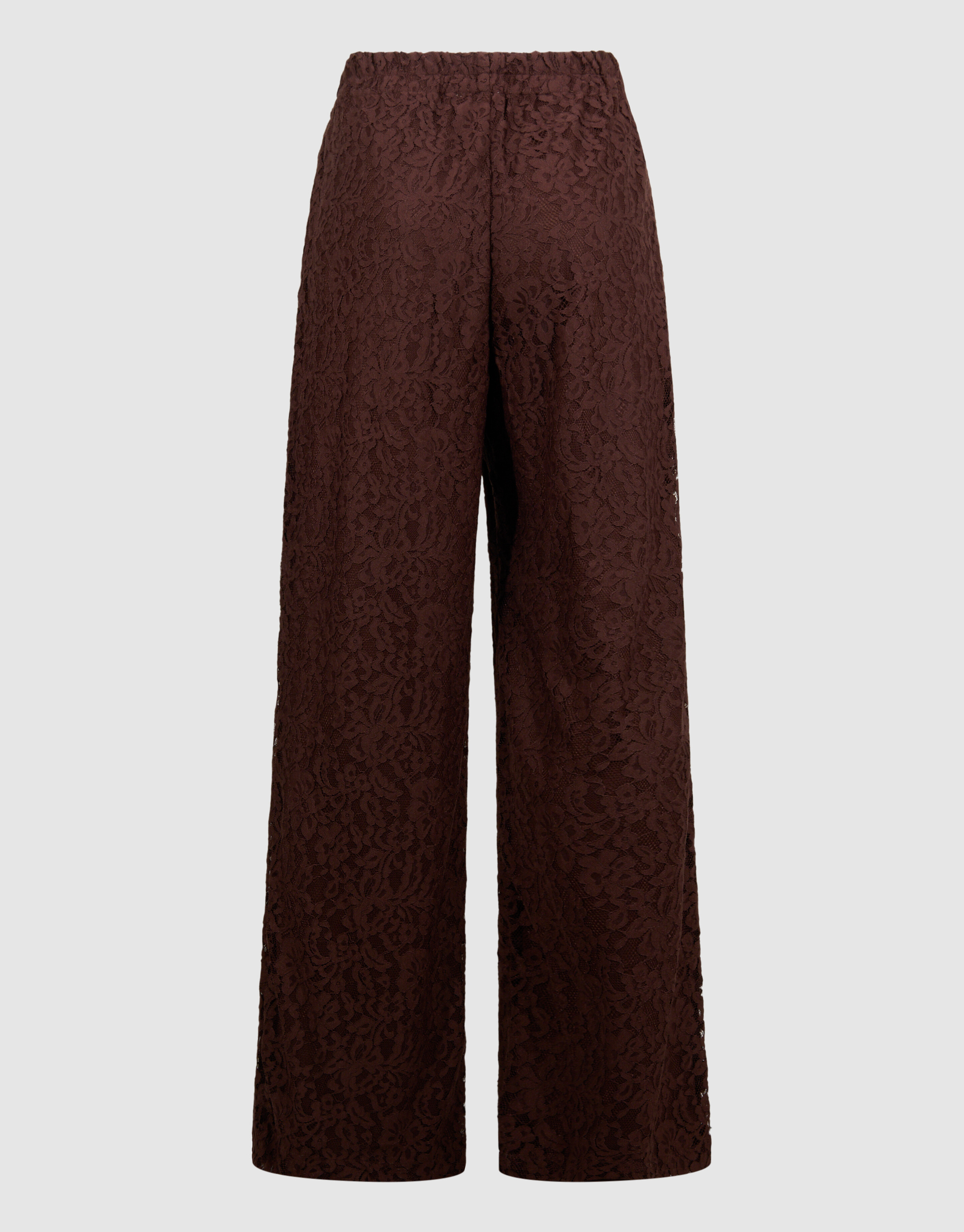 Braune Spitzenhose mit weitem Bein SHOEBY WOMEN