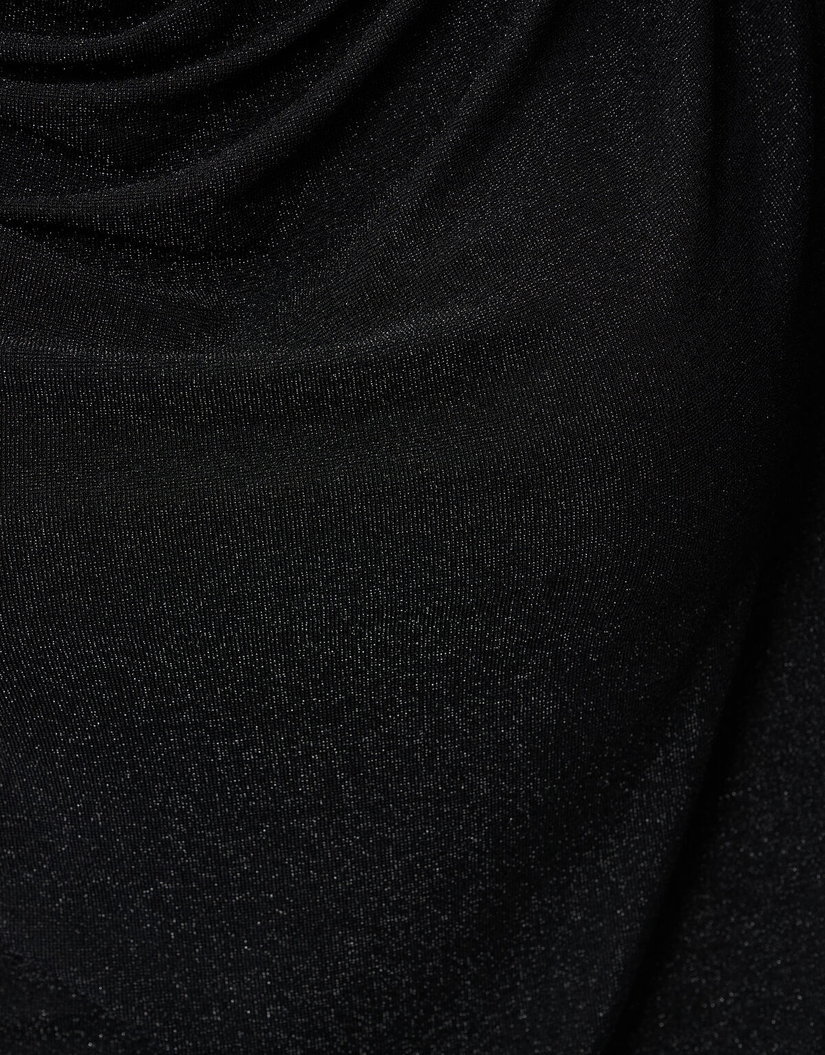 Glitzer-Drapiertes Top Schwarz SHOEBY WOMEN