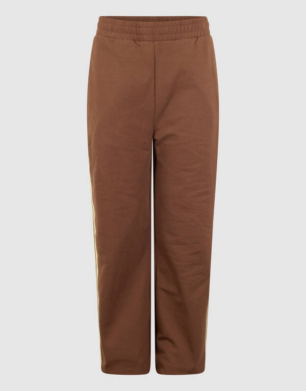 Sporty Sweat Wide-Leg-Hose Braun SHOEBY GIRLS