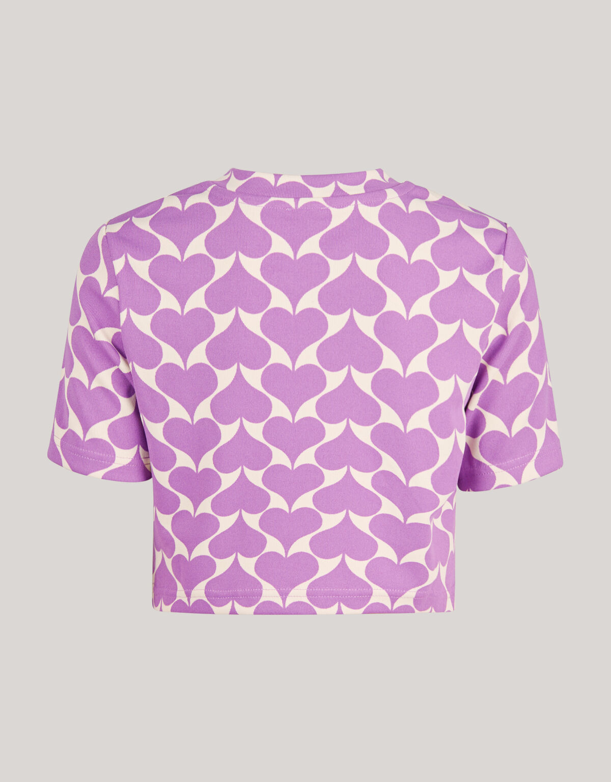 Heart Cropped Top Paars SHOEBY GIRLS