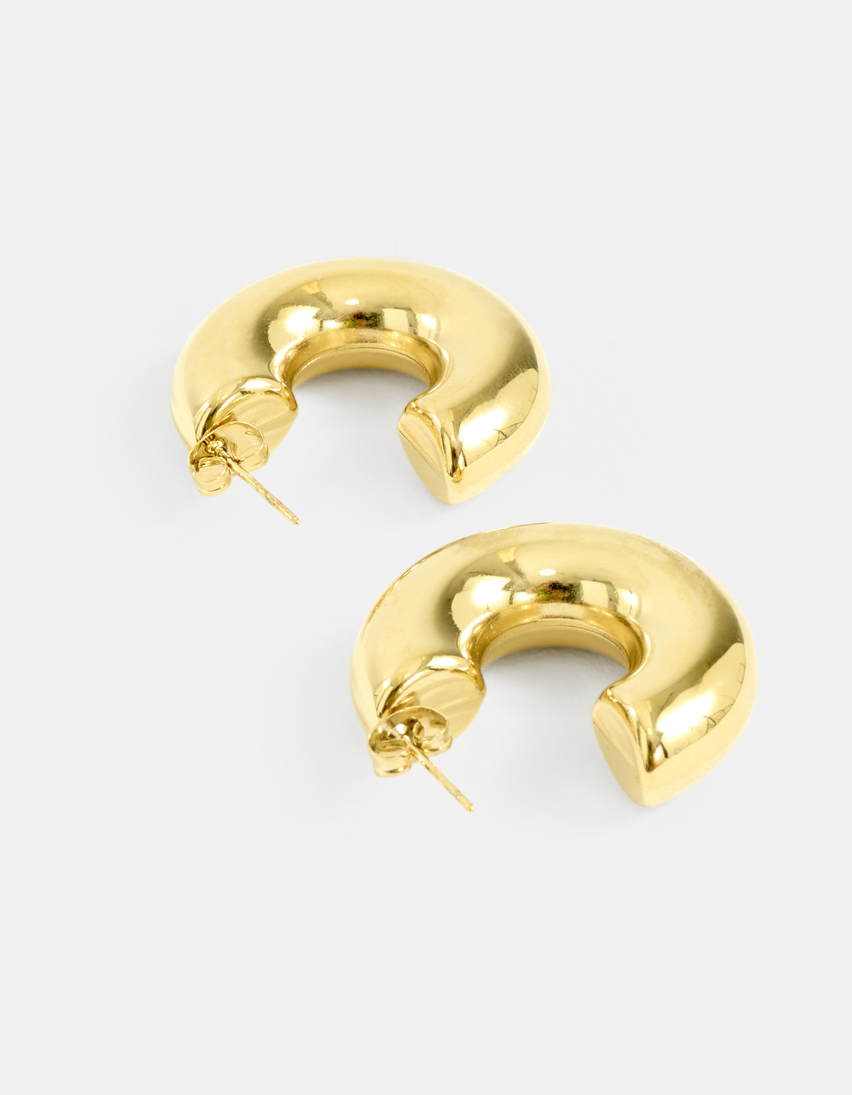 Klobige Reif-Ohrringe Gold SHOEBY ACCESSOIRES