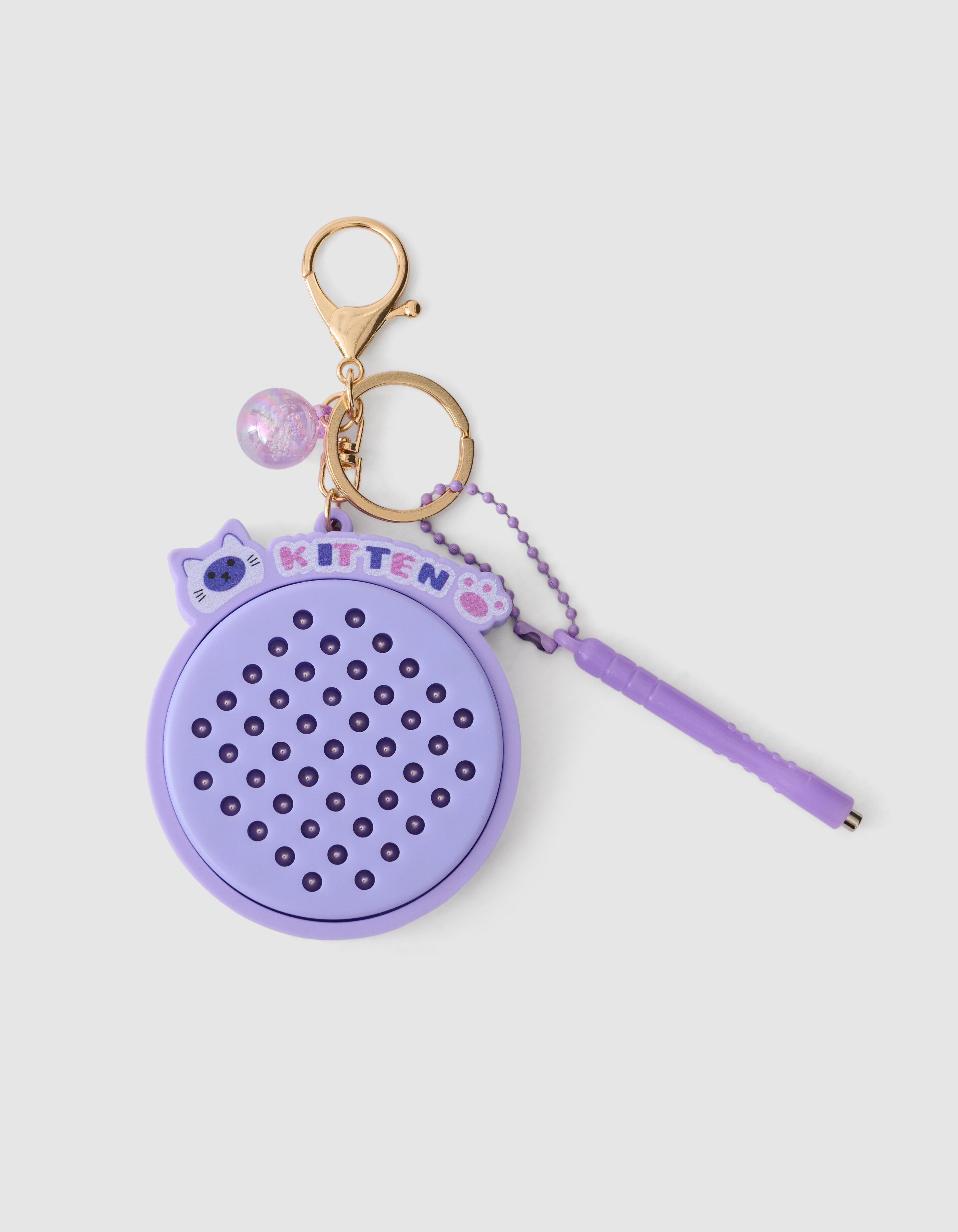 K&auml;tzchen Ball Schl&uuml;sselanh&auml;nger Lila SHOEBY GIRLS