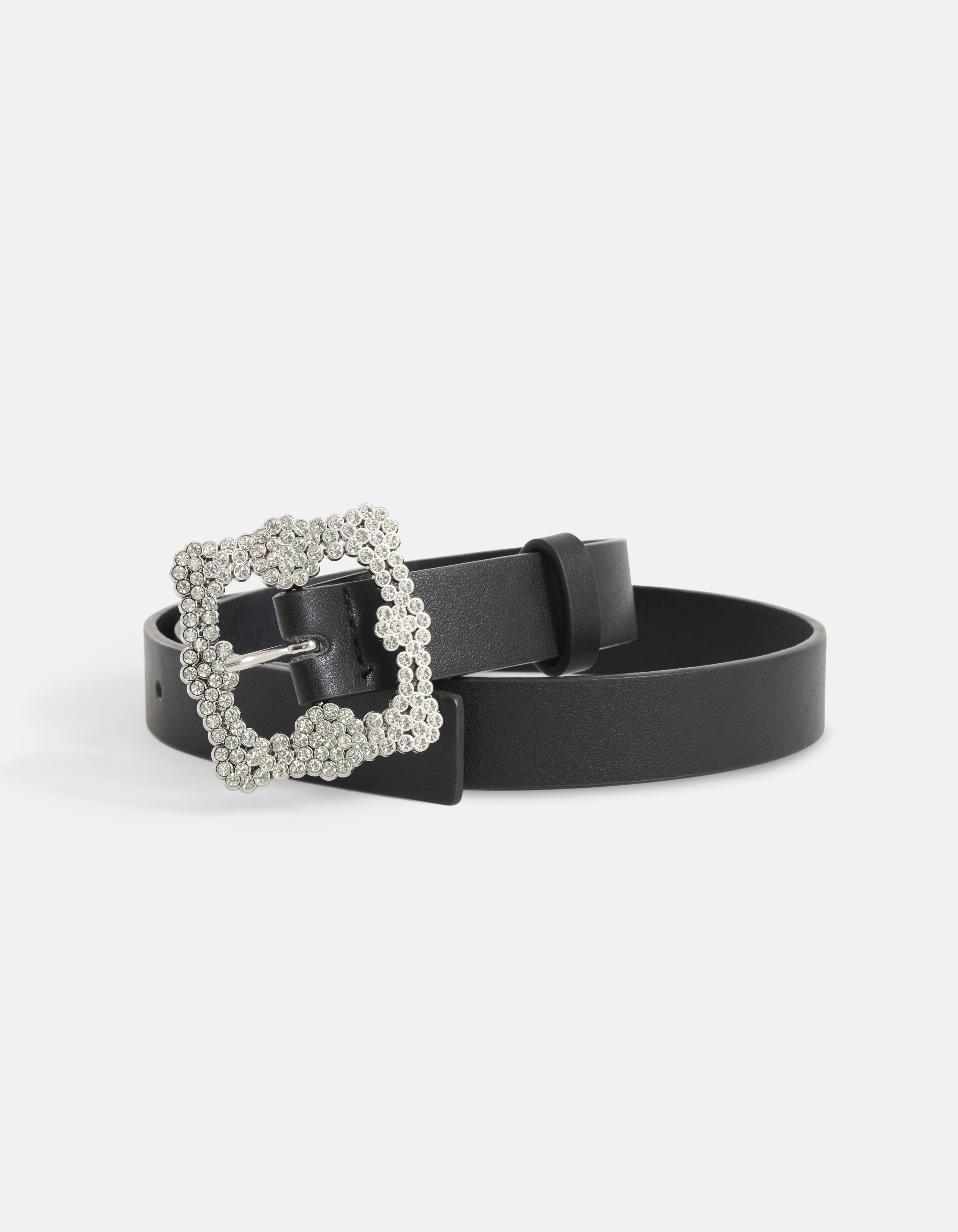 Gürtel mit Strassschnalle Schwarz SHOEBY ACCESSOIRES