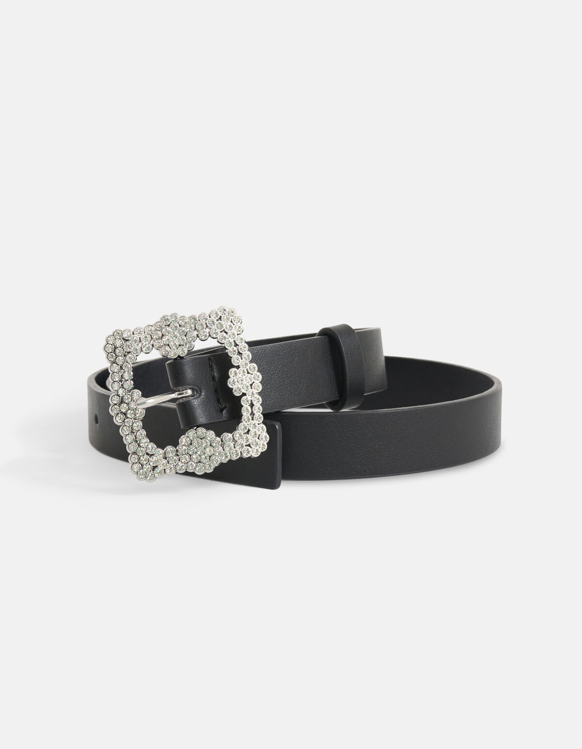 Gürtel mit Strassschnalle Schwarz SHOEBY ACCESSOIRES