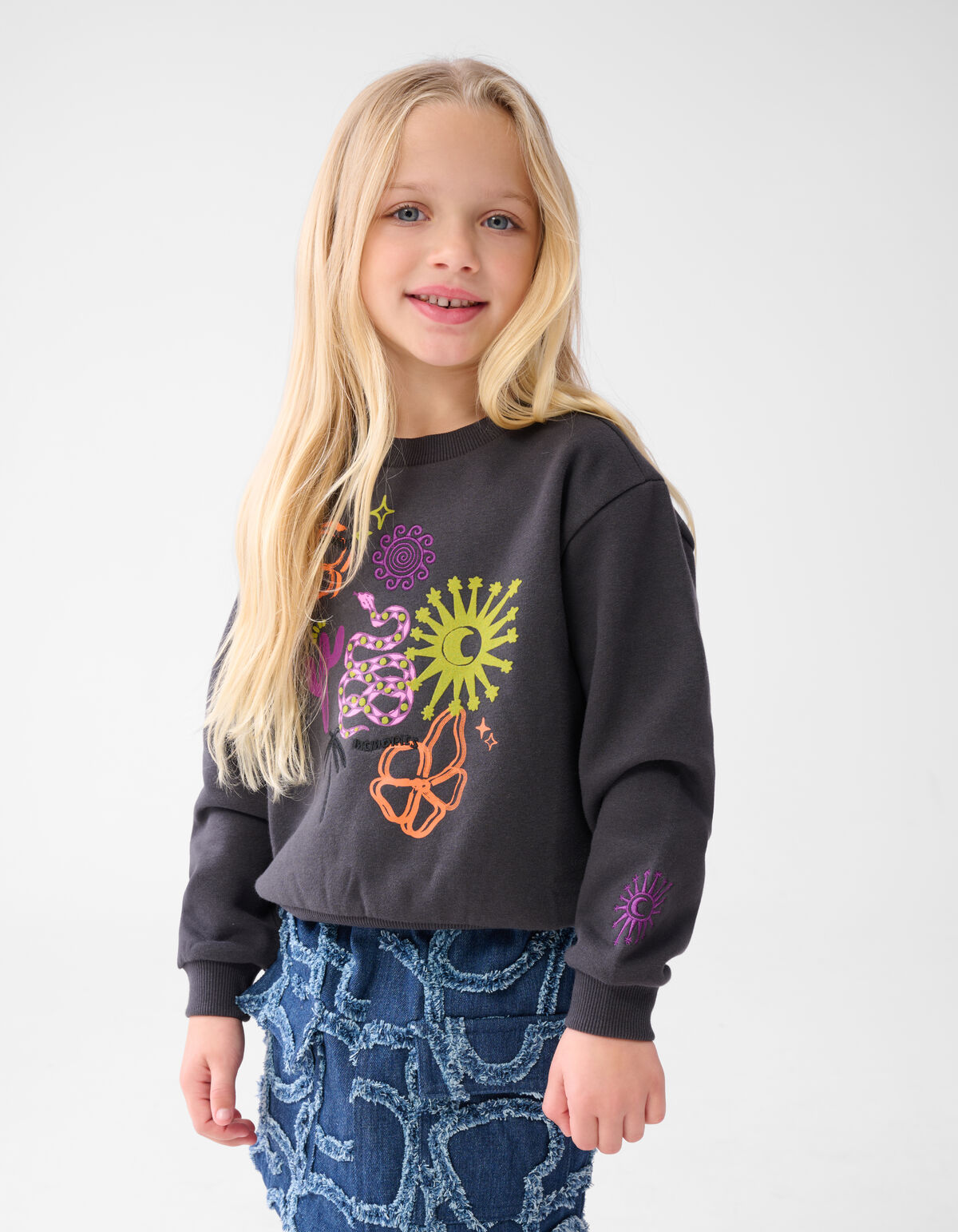Artwork Pullover Dunkelgrau SHOEBY GIRLS