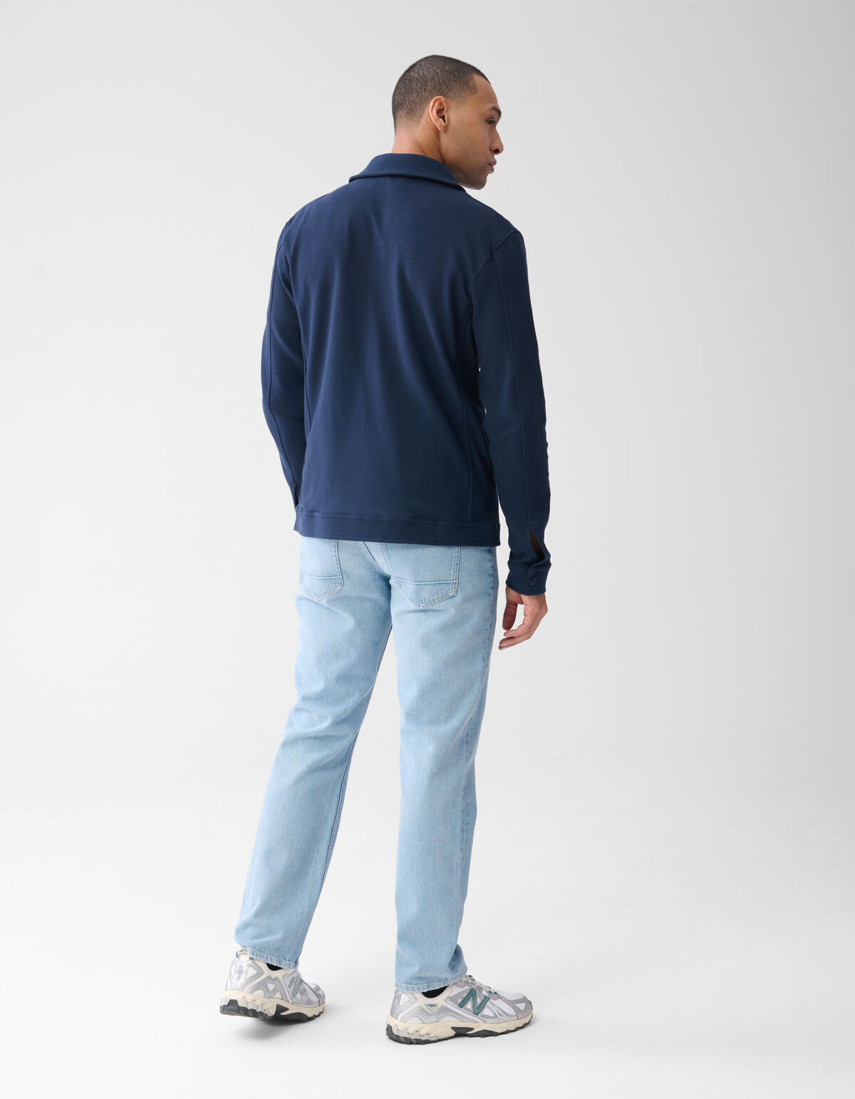 Piqu&eacute;-Jacke Dunkelblau SHOEBY MEN