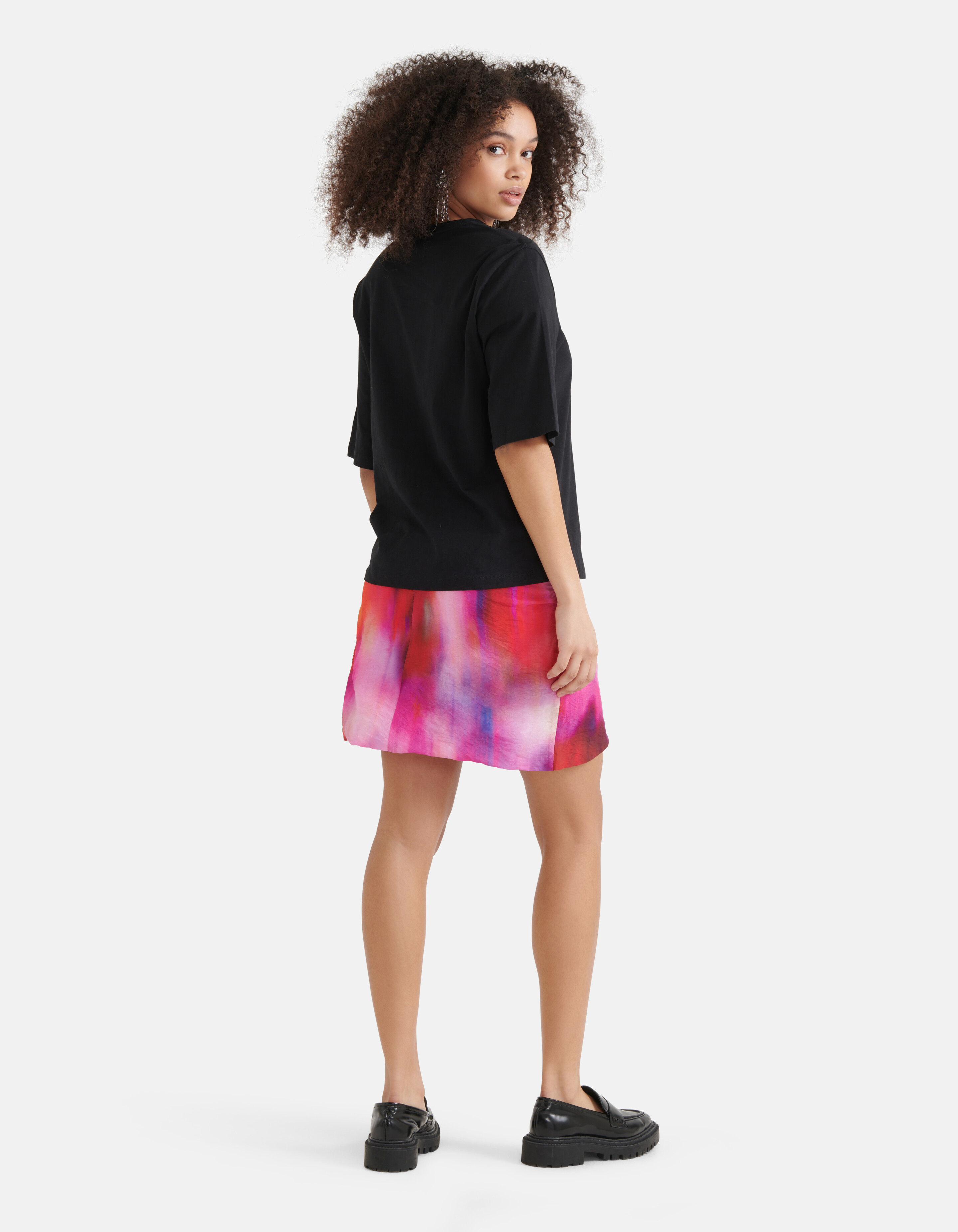 T-Shirt mit Schulterpolster Schwarz SHOEBY WOMEN