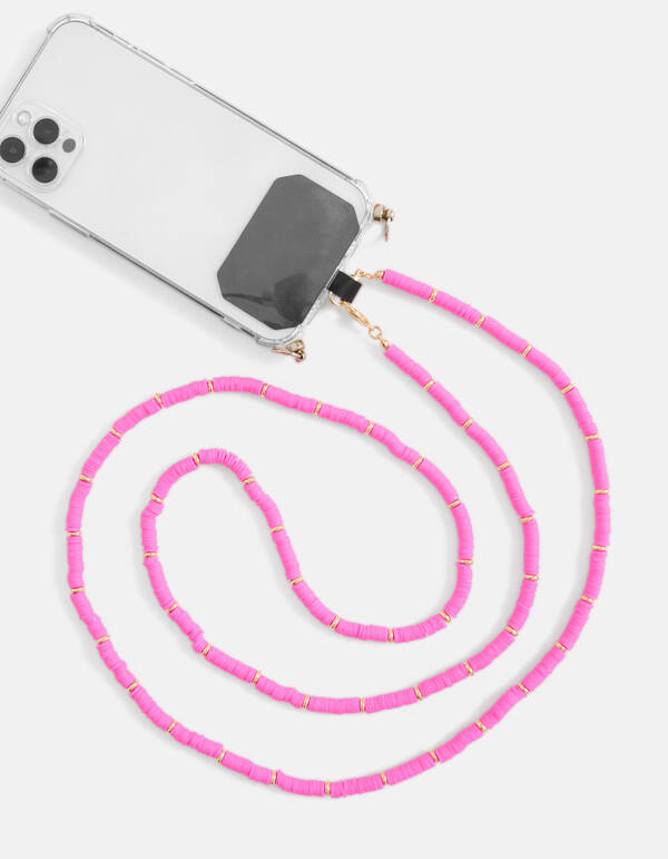 Langes Katsuki Telefonkabel Rosa SHOEBY ACCESSOIRES