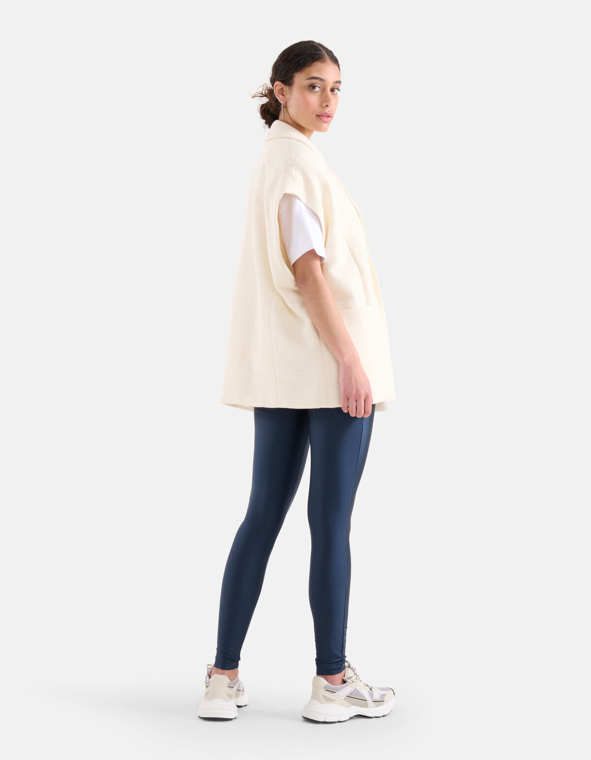 Glänzende Leggings Dunkelblau SHOEBY WOMEN