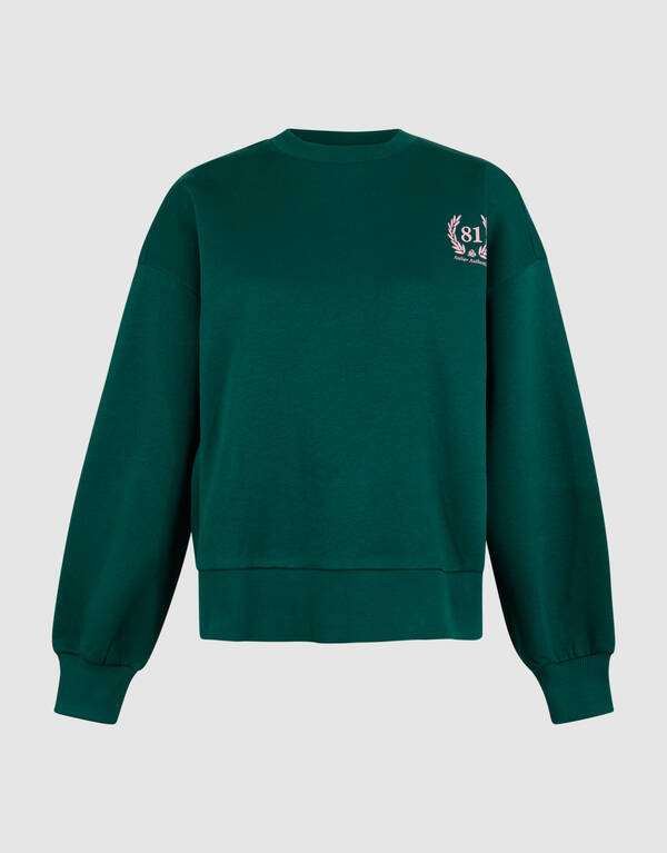 Social Club Artwork Pullover Dunkelgr&uuml;n SHOEBY WOMEN