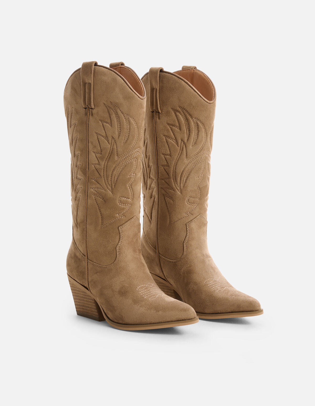 Mittlere Cowboystiefel Taupe SHOEBY SHOES