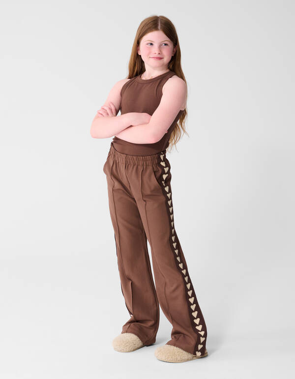 Fancy Tape Hose mit weitem Bein, braun SHOEBY GIRLS