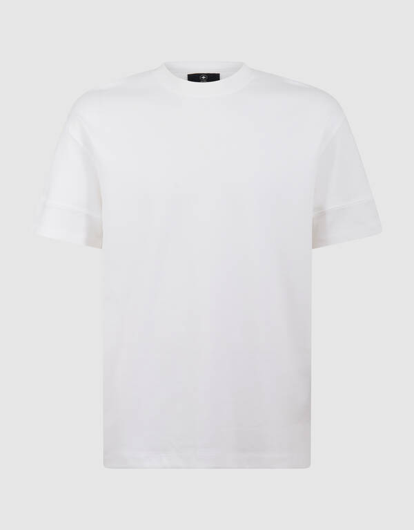 Minimalistisches T-Shirt in Wei&szlig; SHOEBY MEN