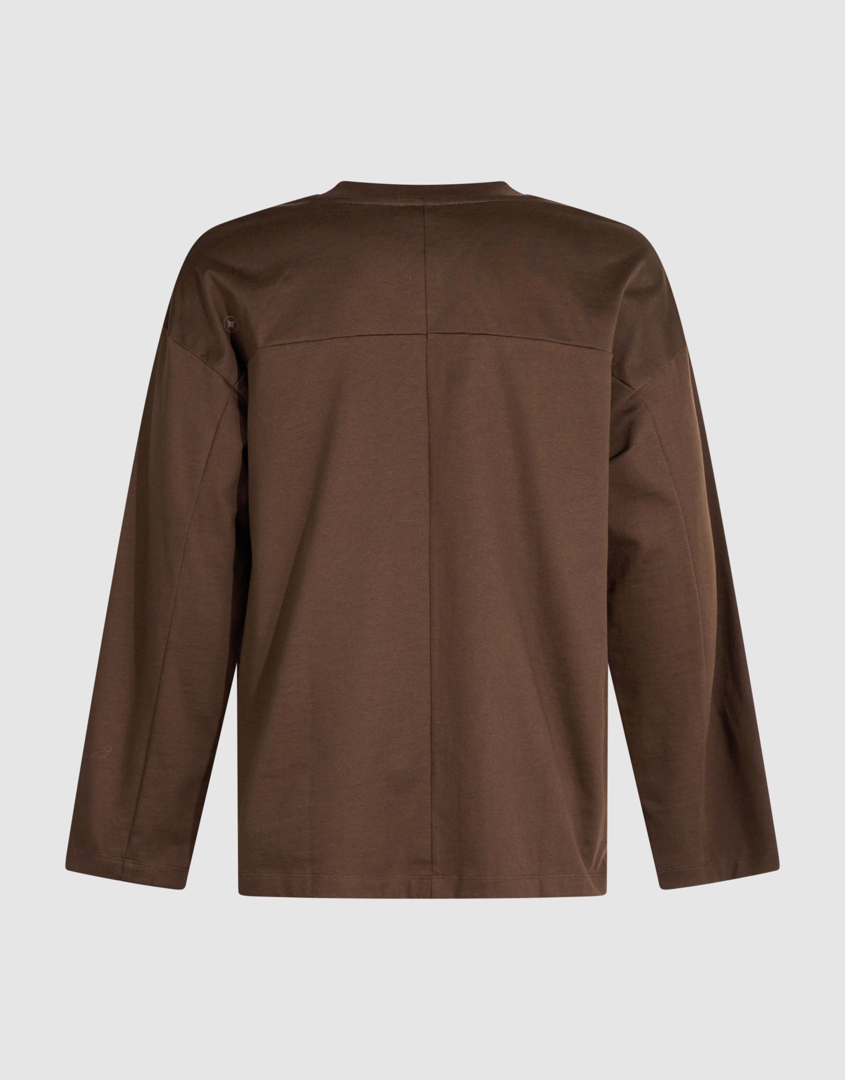Basic Relaxed Fit Langarmshirt Braun SHOEBY MEN