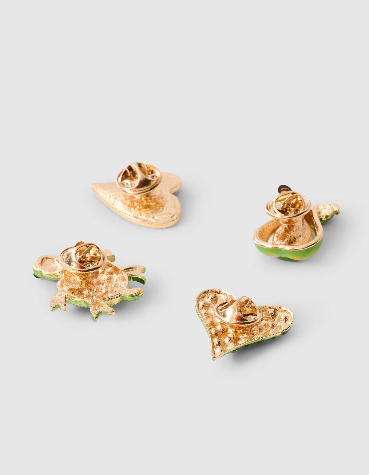 Broschen-Set Gr&uuml;n SHOEBY ACCESSOIRES