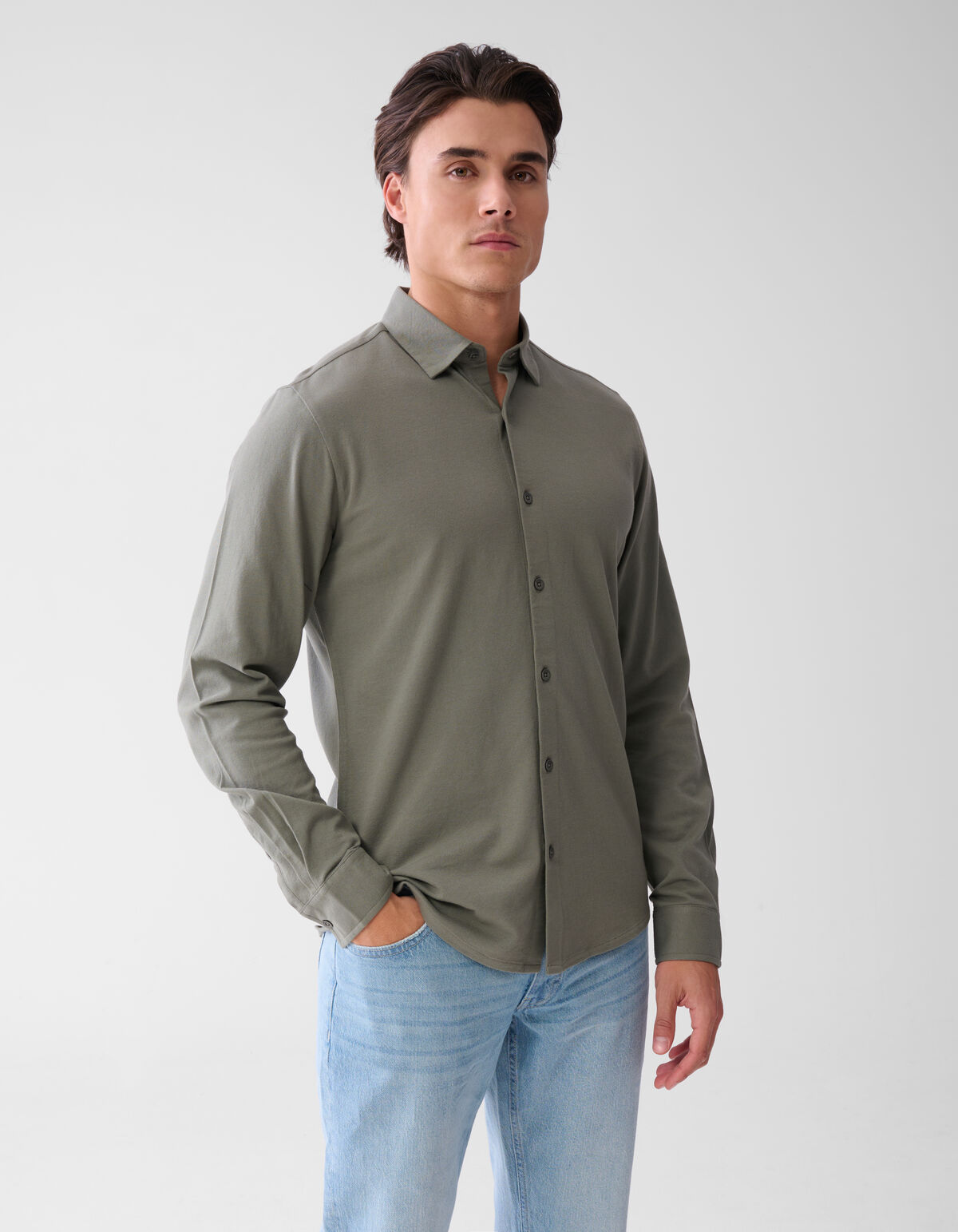 Piqué-Hemd Dunkelgrün SHOEBY MEN