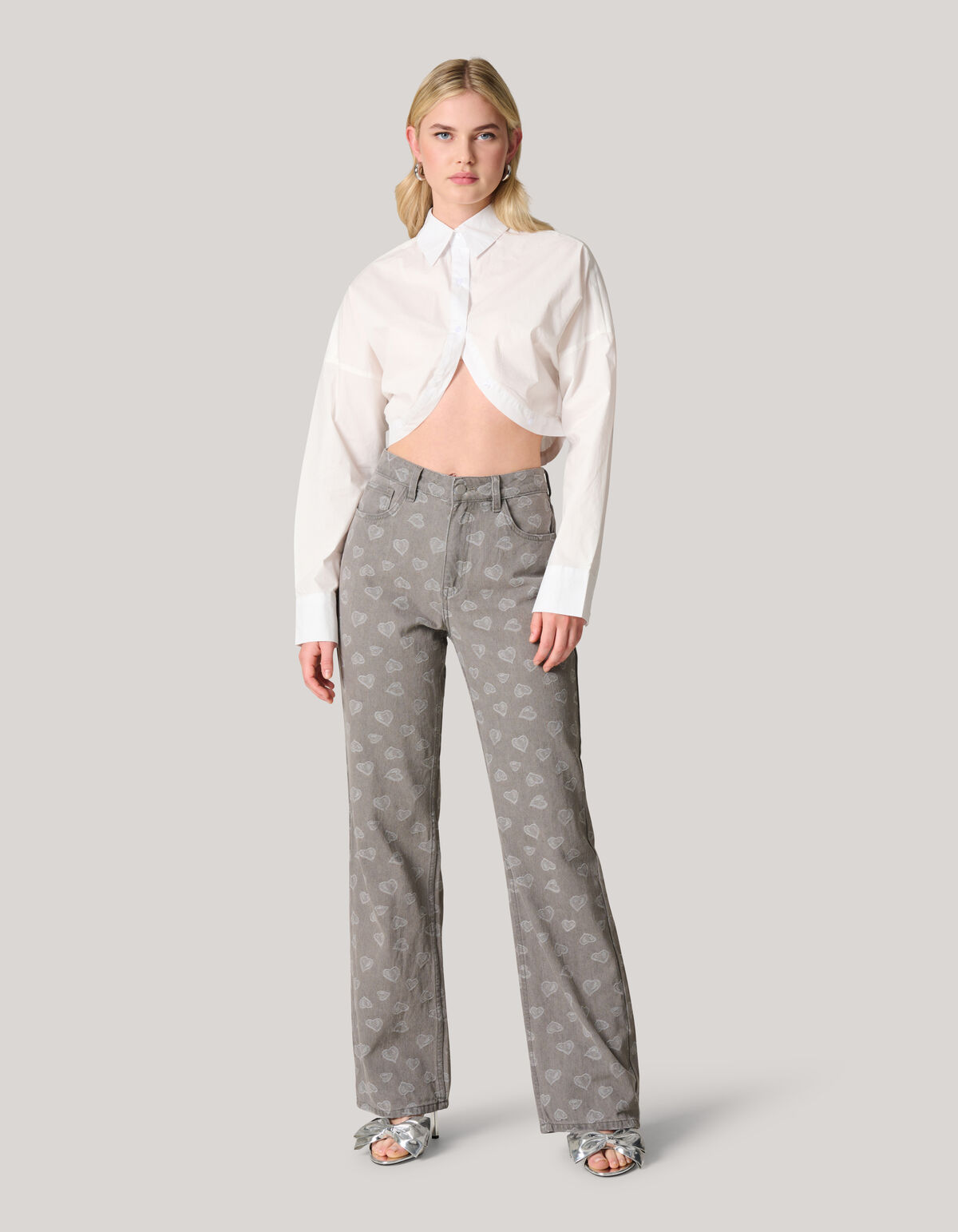 Gekürzte Popeline-Bluse Wit SHOEBY WOMEN