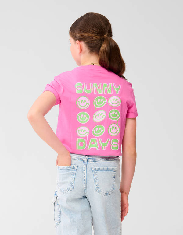 Sunny Artwork T-shirt Rosa SHOEBY GIRLS