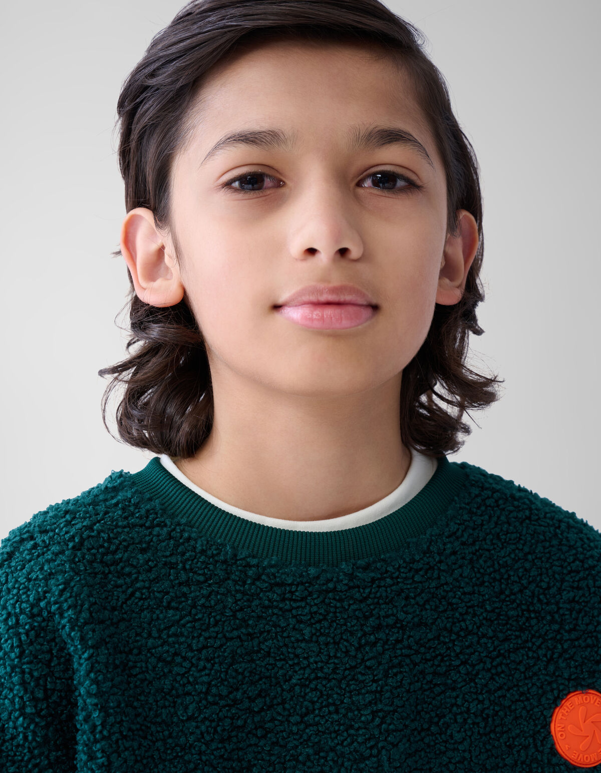 Teddy-Pullover Dunkelgrün SHOEBY BOYS