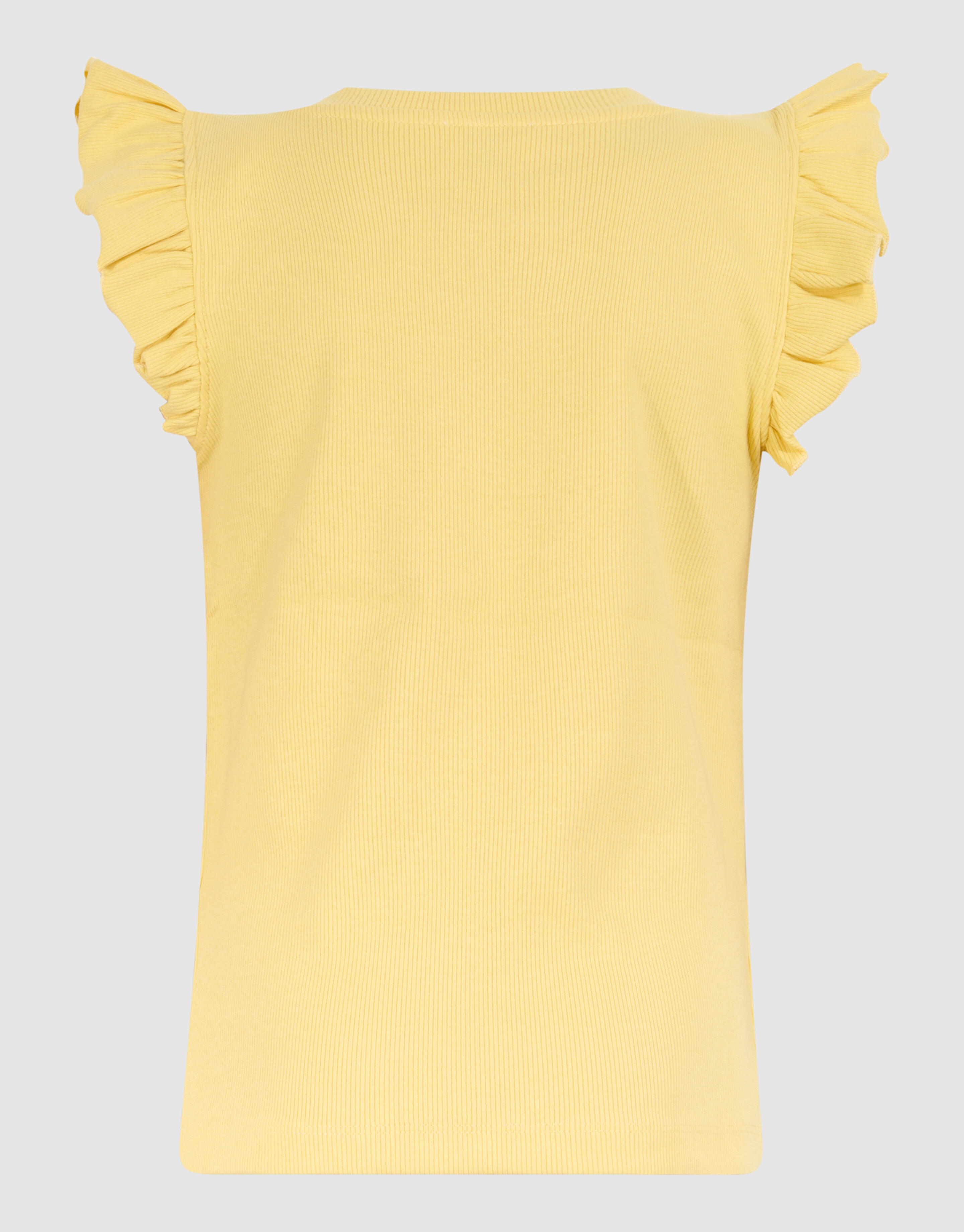 Ruffle Rib Top Hellgelb SHOEBY GIRLS