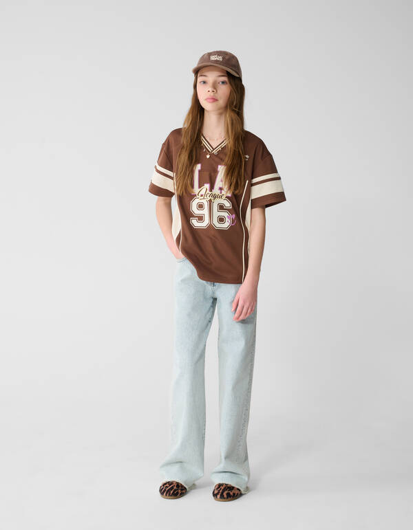 Baseball T-Shirt Braun SHOEBY GIRLS