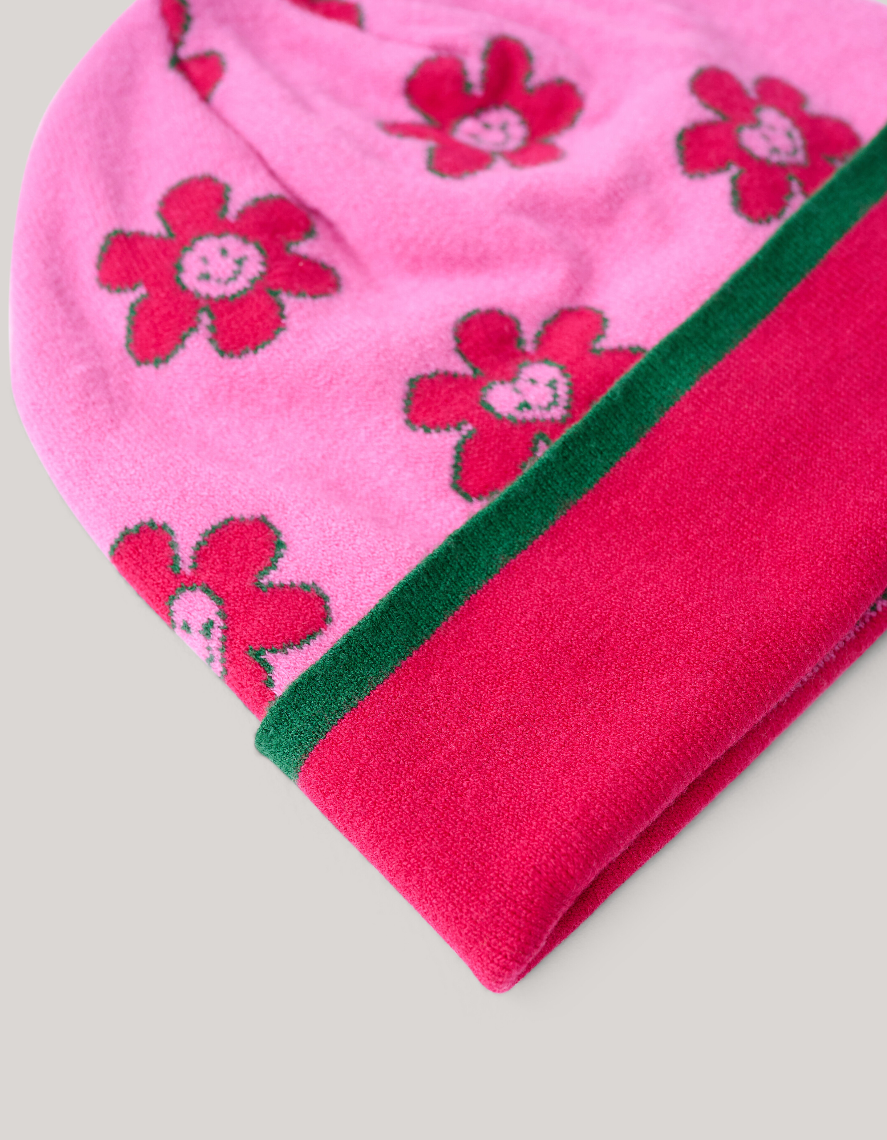 Jacquard-Mütze Rosa SHOEBY ACCESSOIRES