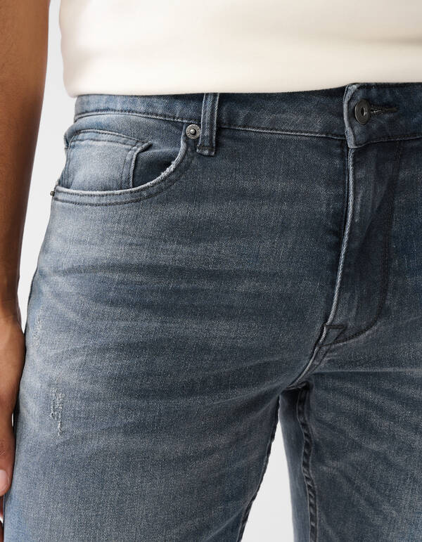 Gerade Jeans Blau/Grau L32 SHOEBY MEN