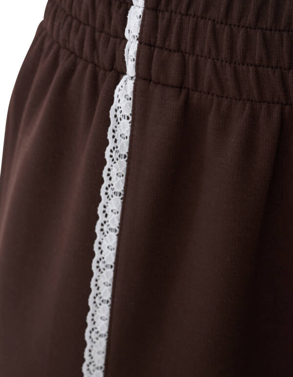 Kanten Wide Leg Hose Braun SHOEBY WOMEN