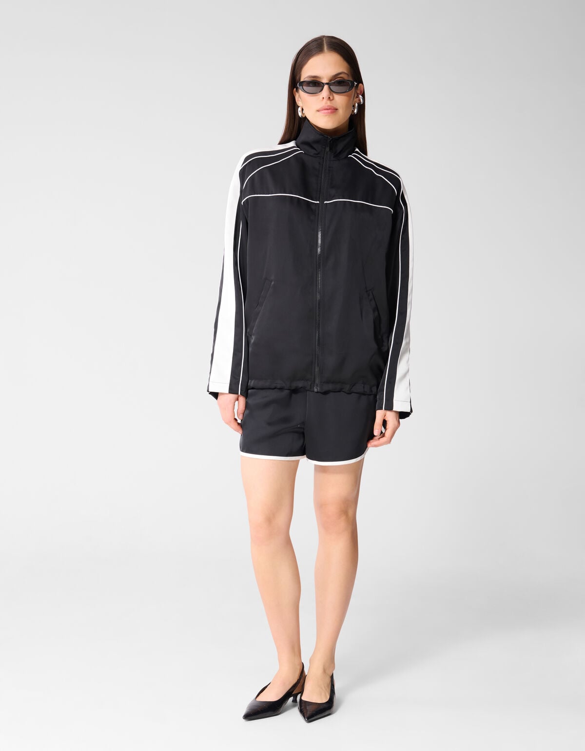 &Uuml;bergro&szlig;er Trainingsanzug Jack Schwarz Von Monica SHOEBY WOMEN