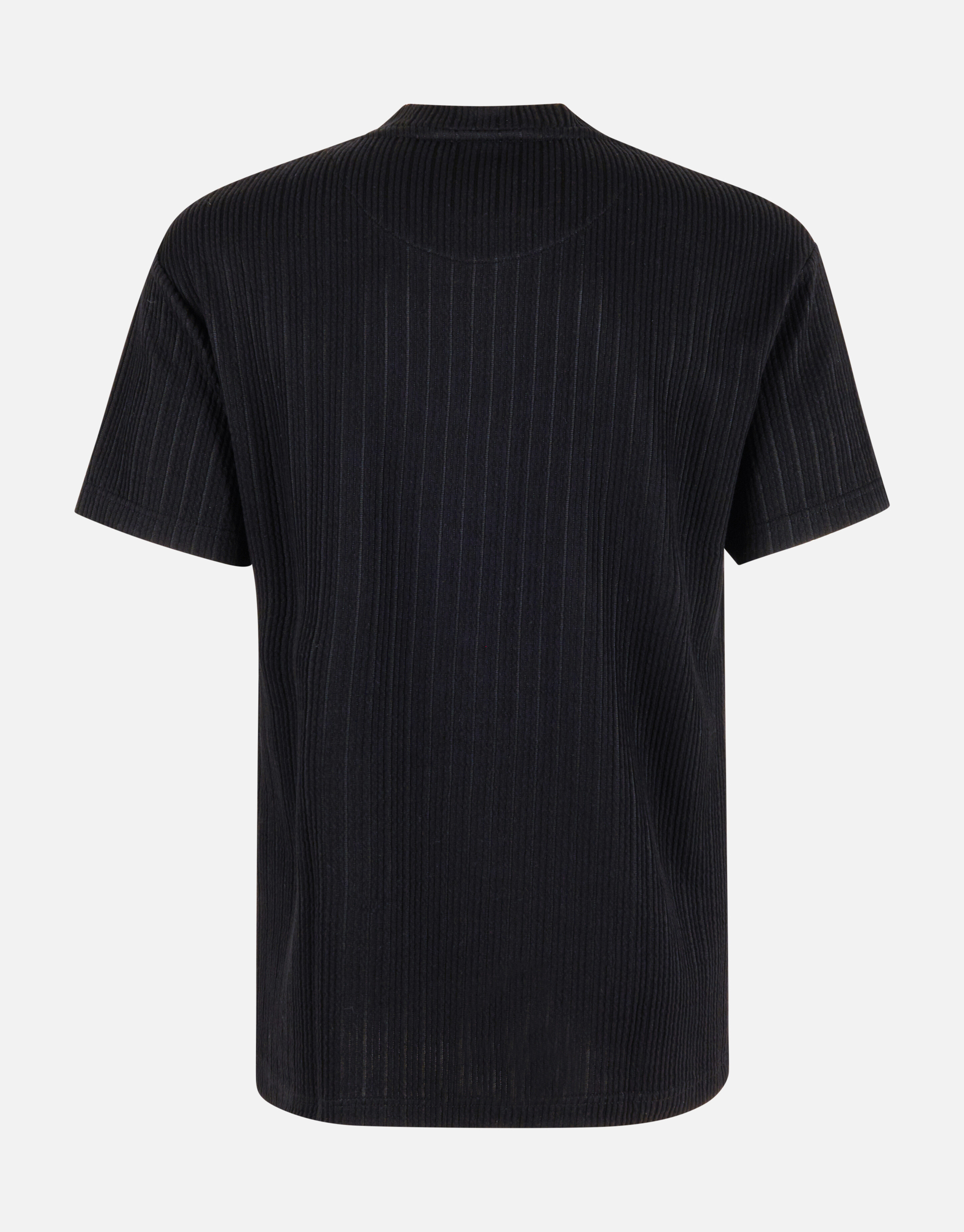 Seersucker T-Shirt Schwarz SHOEBY MEN