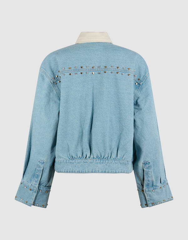 Strass-Jeansjacke gebleicht SHOEBY WOMEN