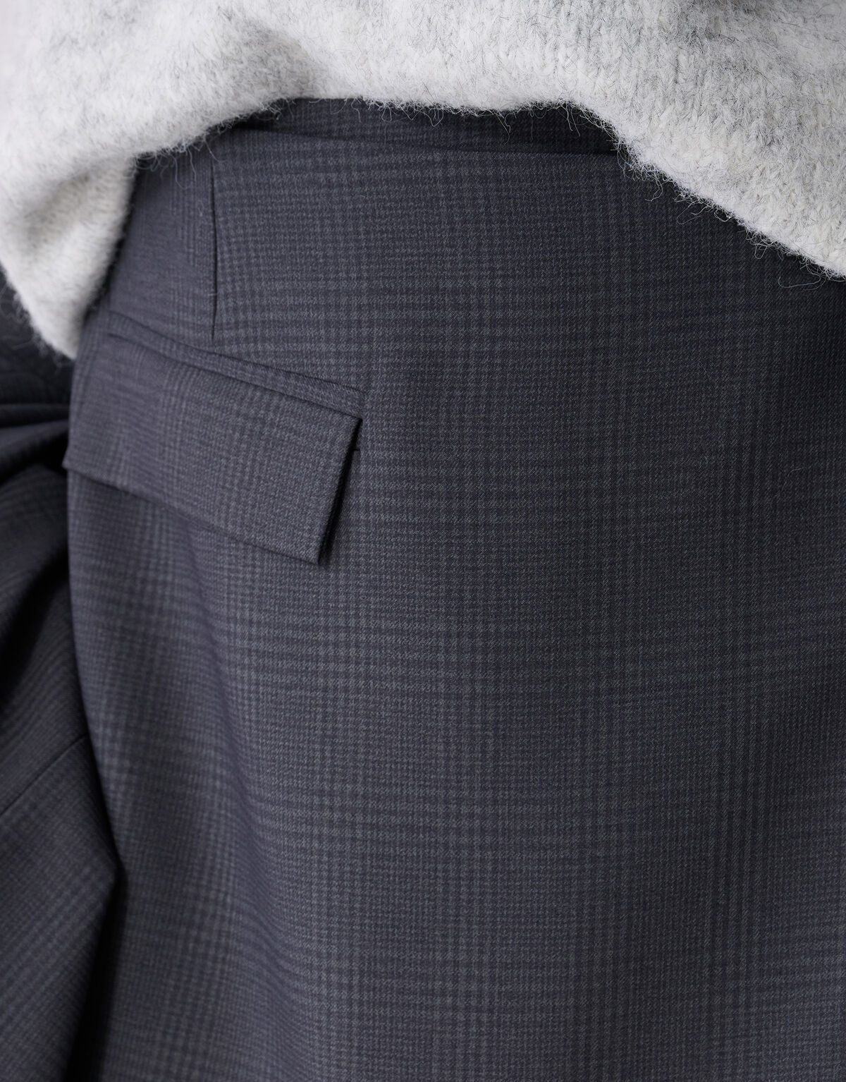 Minirock mit Karomuster Dunkelgrau SHOEBY WOMEN