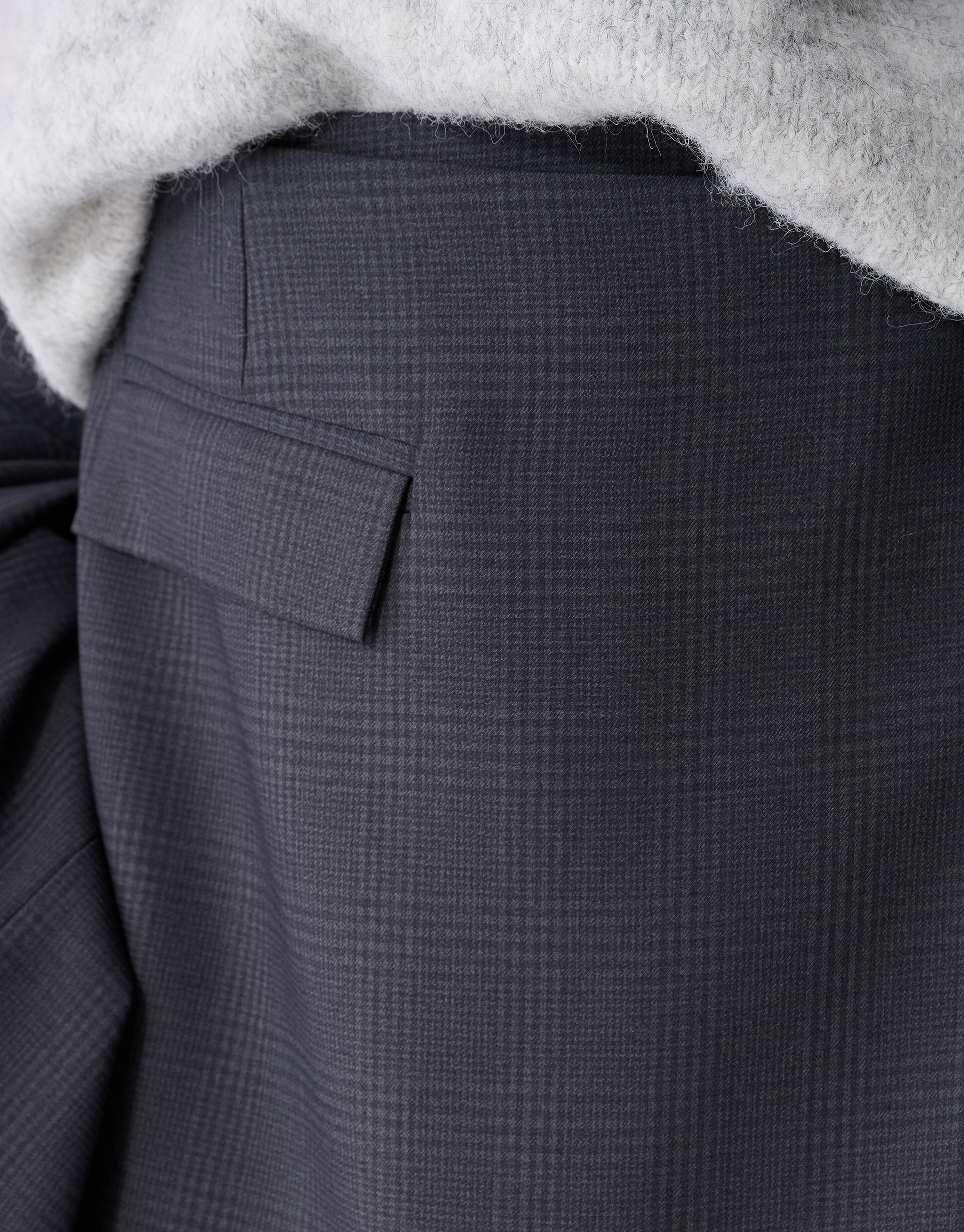 Minirock mit Karomuster Dunkelgrau SHOEBY WOMEN