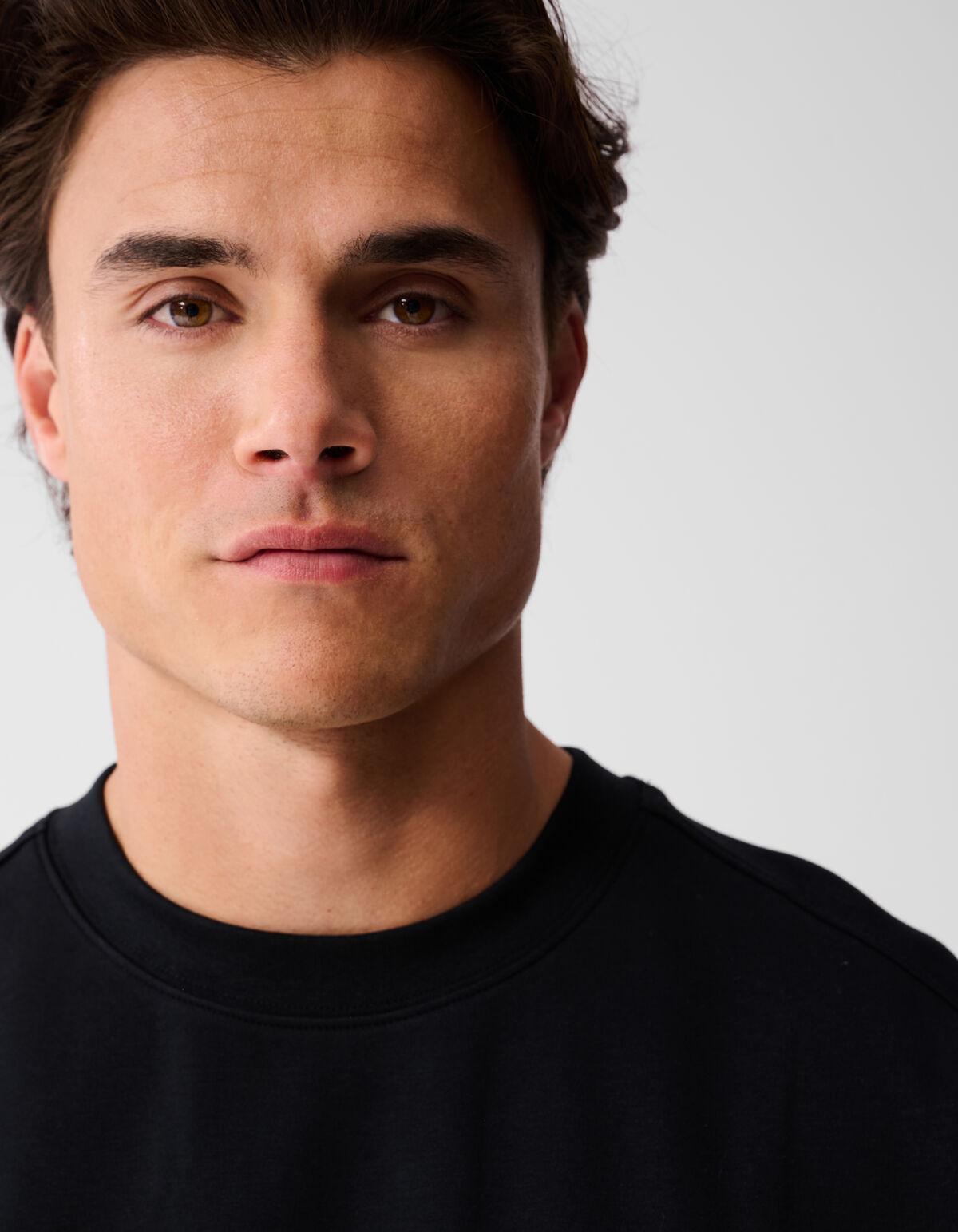 Label-T-Shirt Schwarz SHOEBY MEN