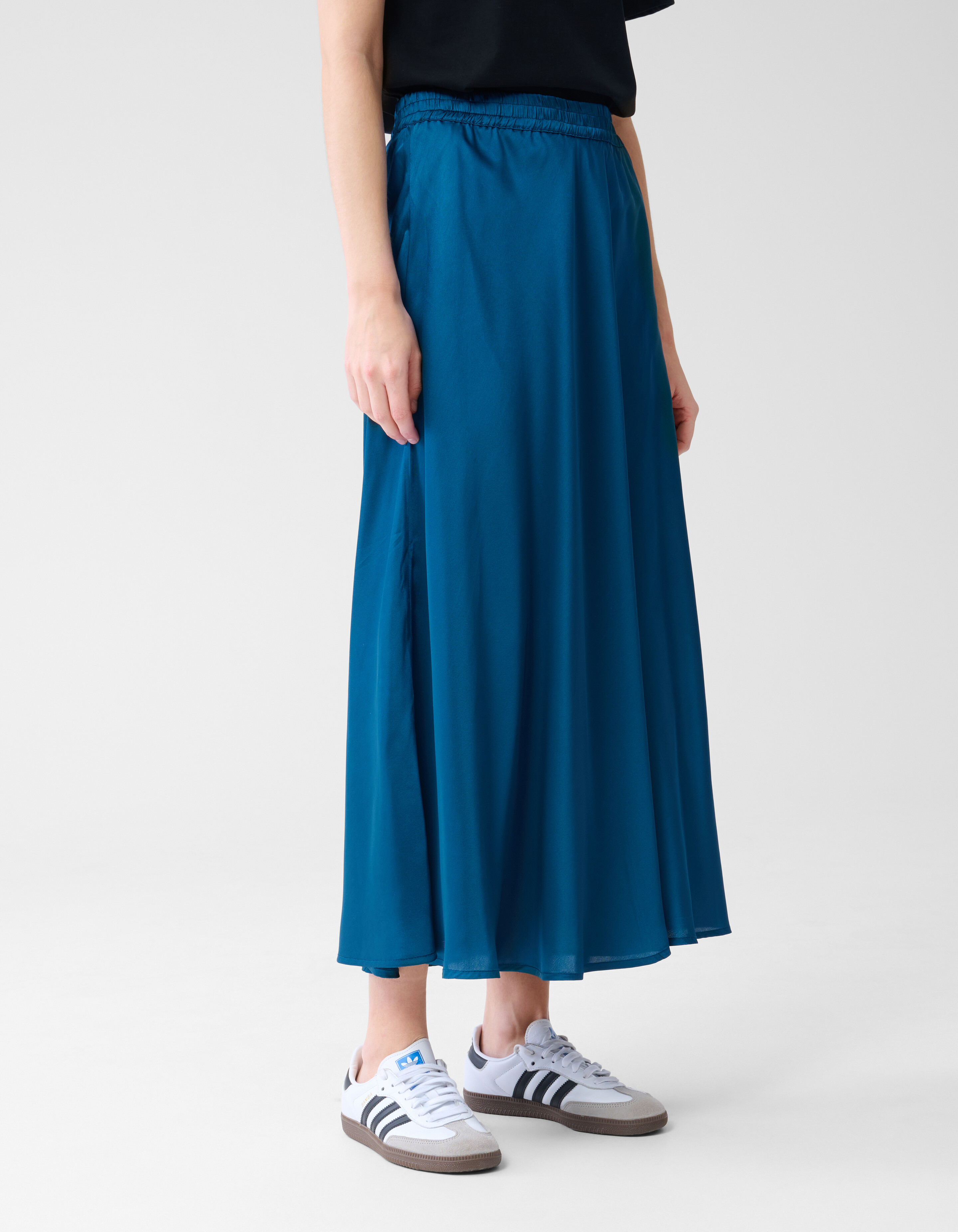 Satin Maxirock Dunkelblau SHOEBY WOMEN