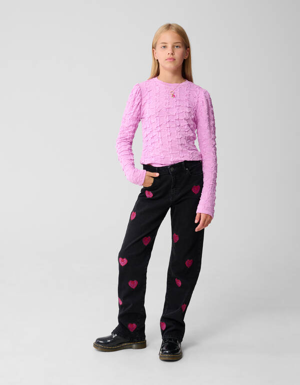 Jeans mit geradem Schnitt Rose Schwarz SHOEBY GIRLS