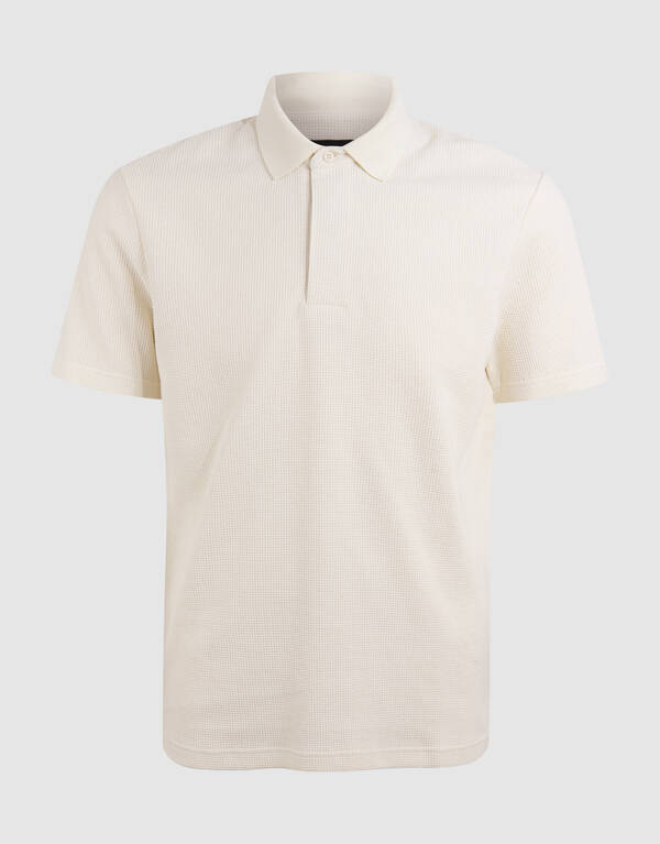 Struktur Jersey Polo Off White SHOEBY MEN