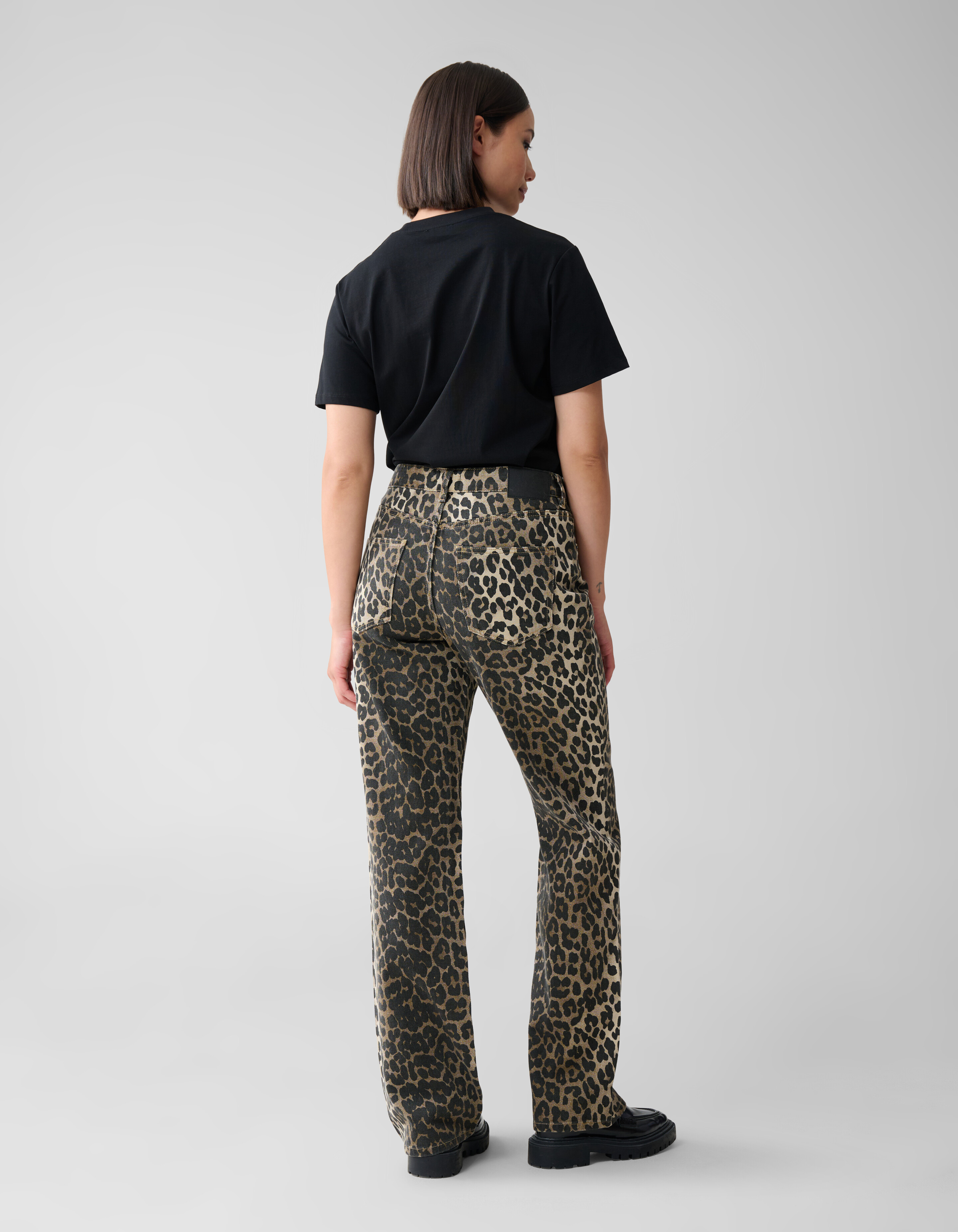 Leopardenjeans Schwarz SHOEBY WOMEN
