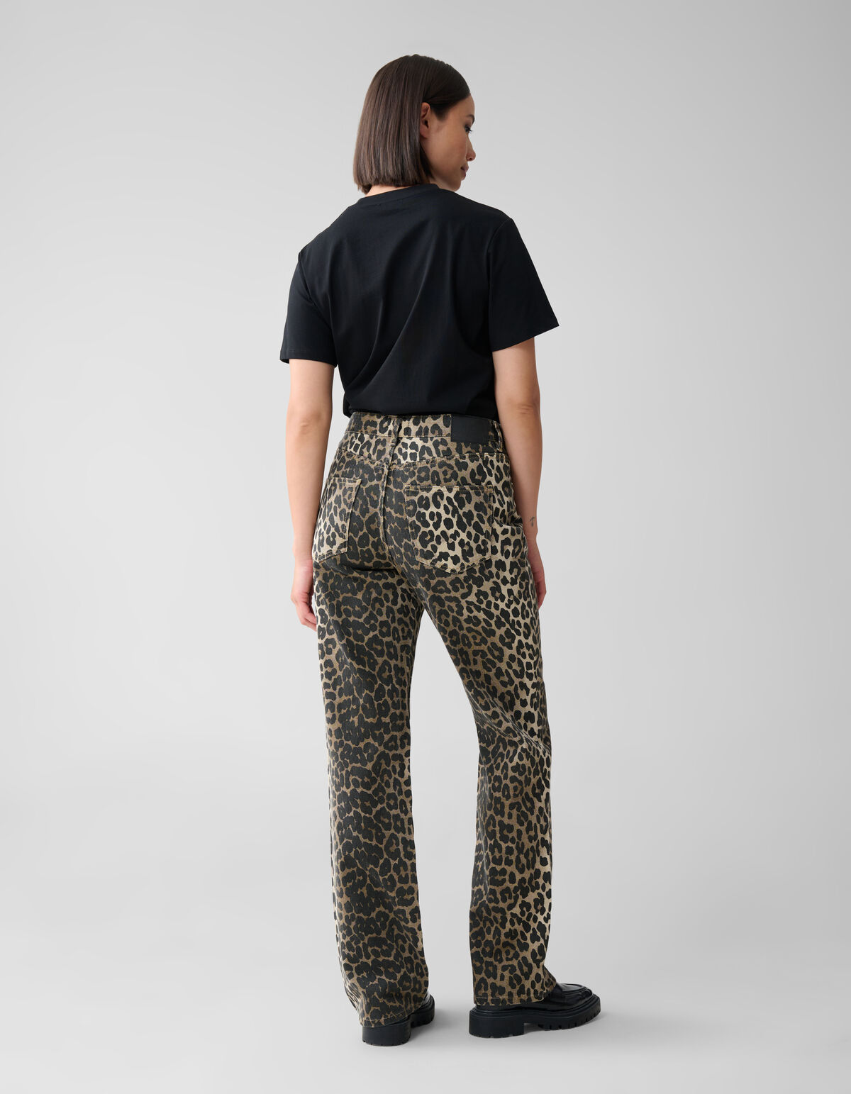 Leopardenjeans Schwarz SHOEBY WOMEN