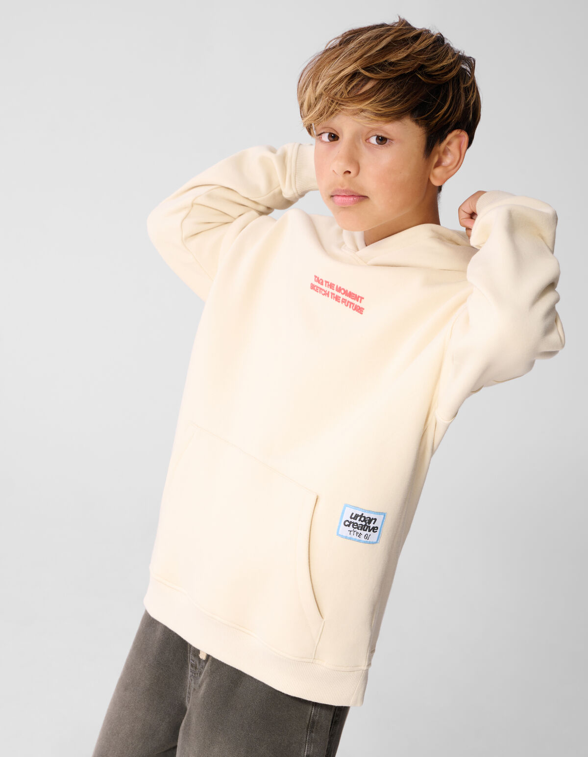 Sketch Hoodie Sand SHOEBY BOYS