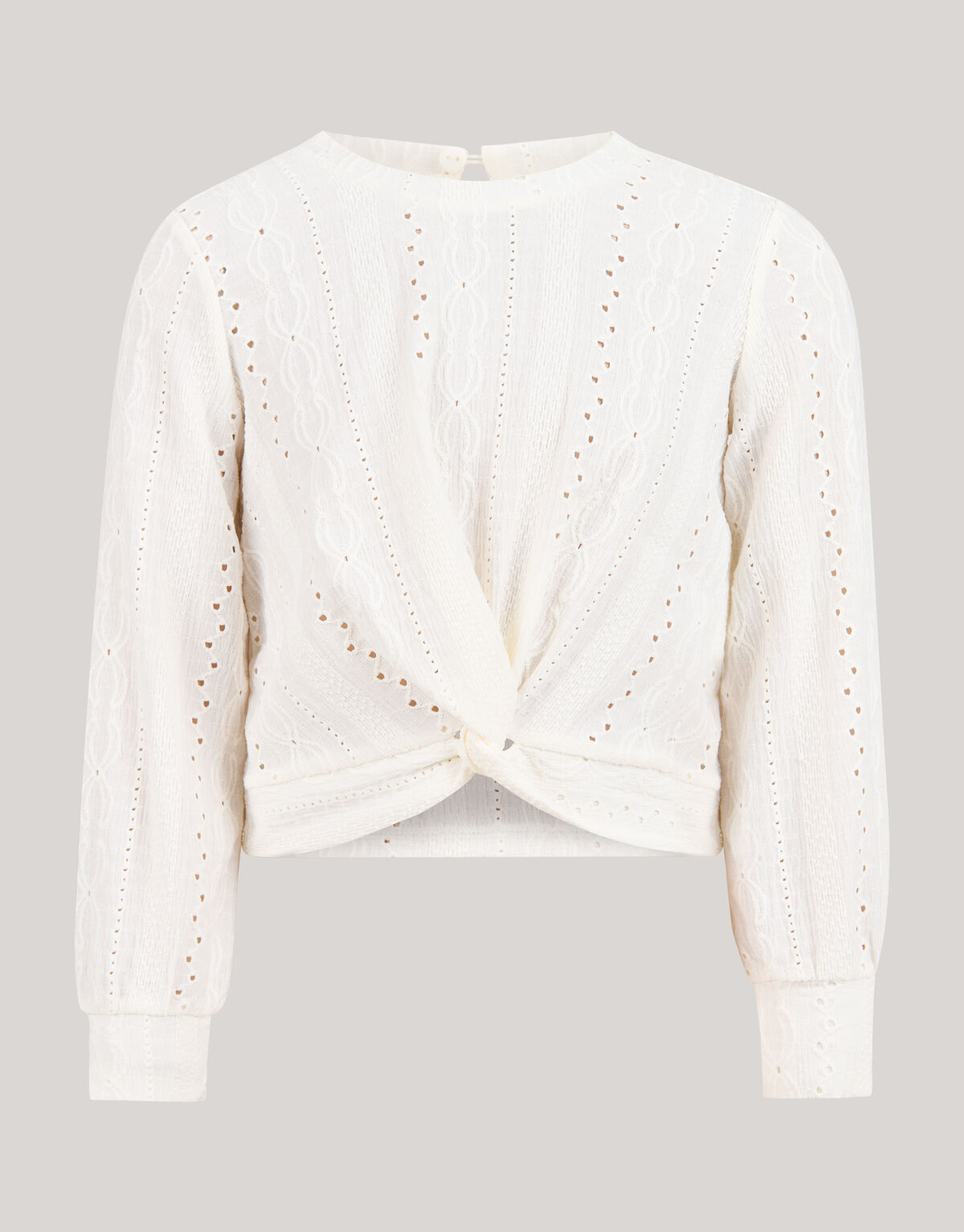 Ajour Top Gebroken Wit SHOEBY GIRLS